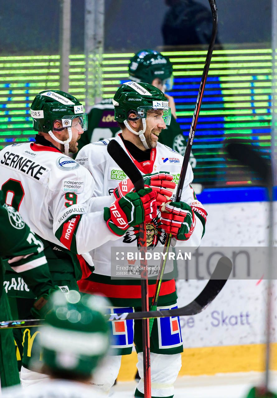 Frölundas Joel Lundqvist jublar