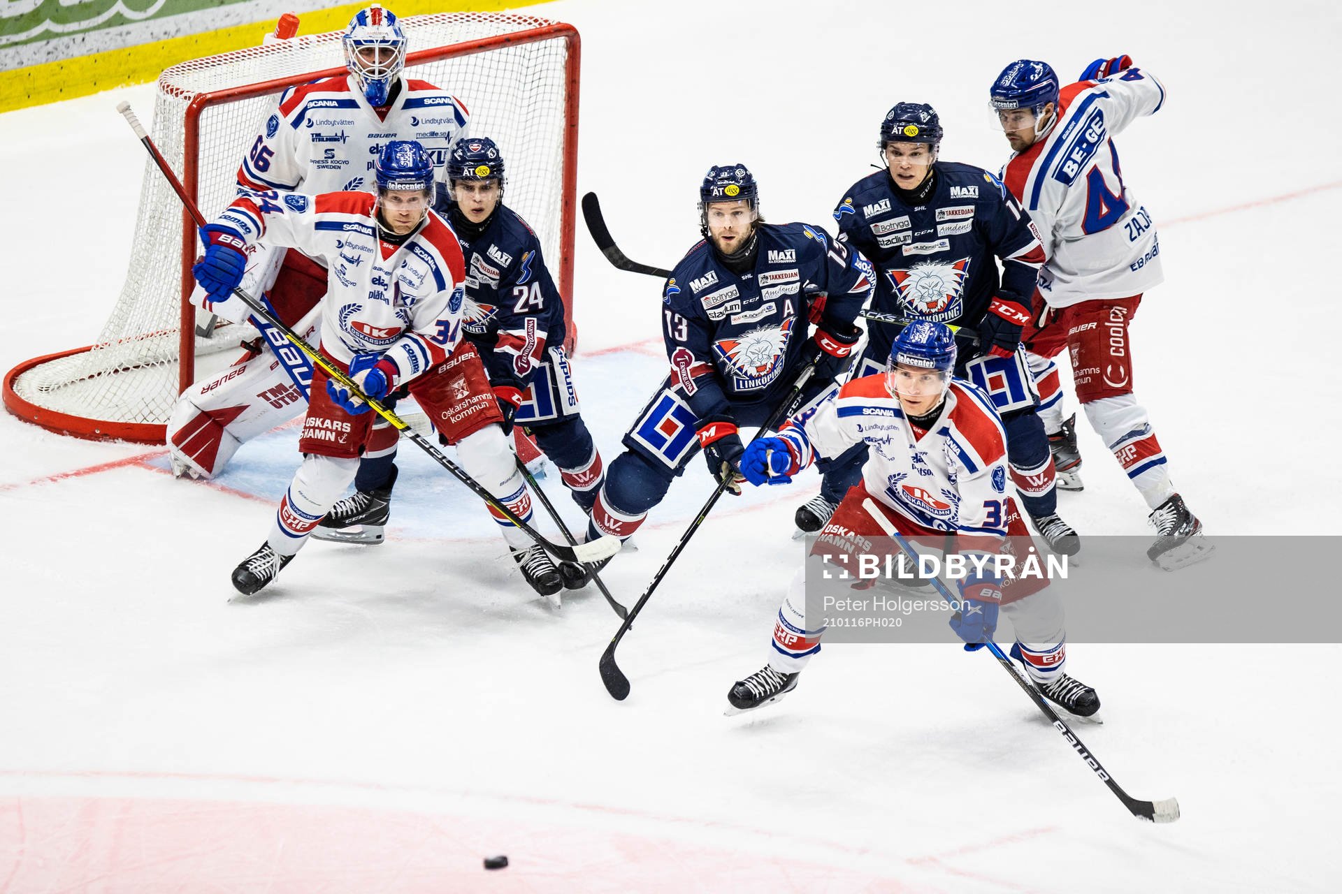 Spel framför Oskarshamns målvakt Tex Williamsson