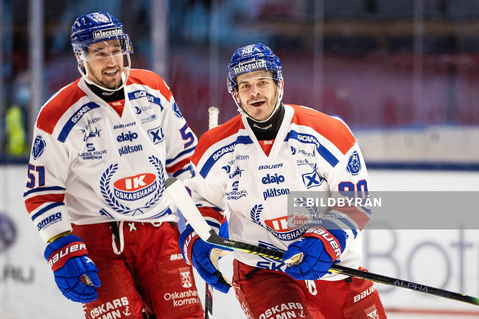 Oskarshamns Lance Bouma jublar