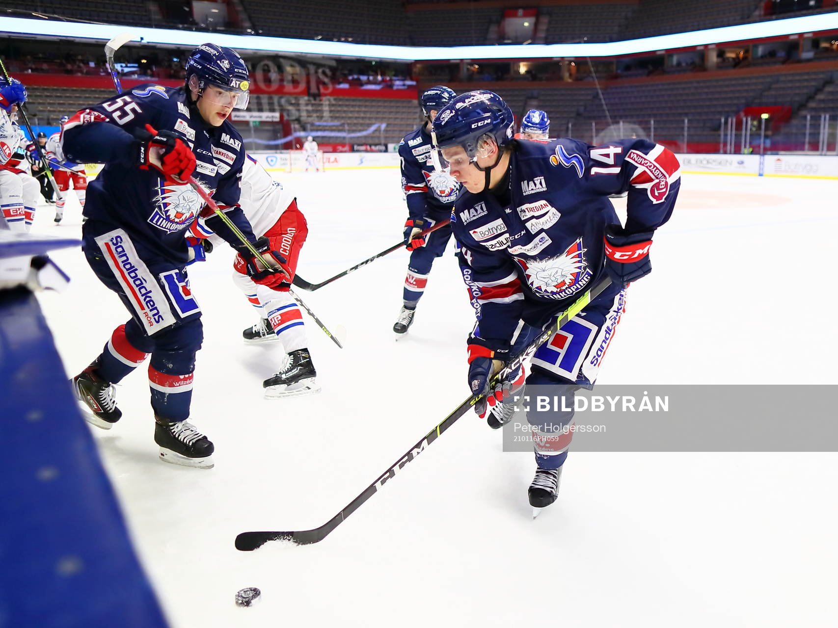 Linköpings Arvid Costmar och Max Lindroth