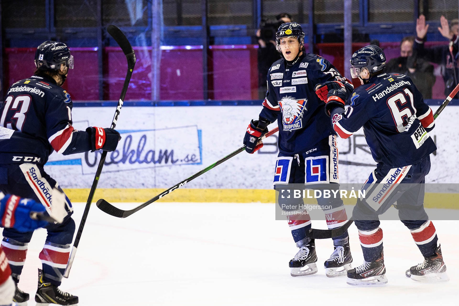 Linköpings Patrik Lundh jublar