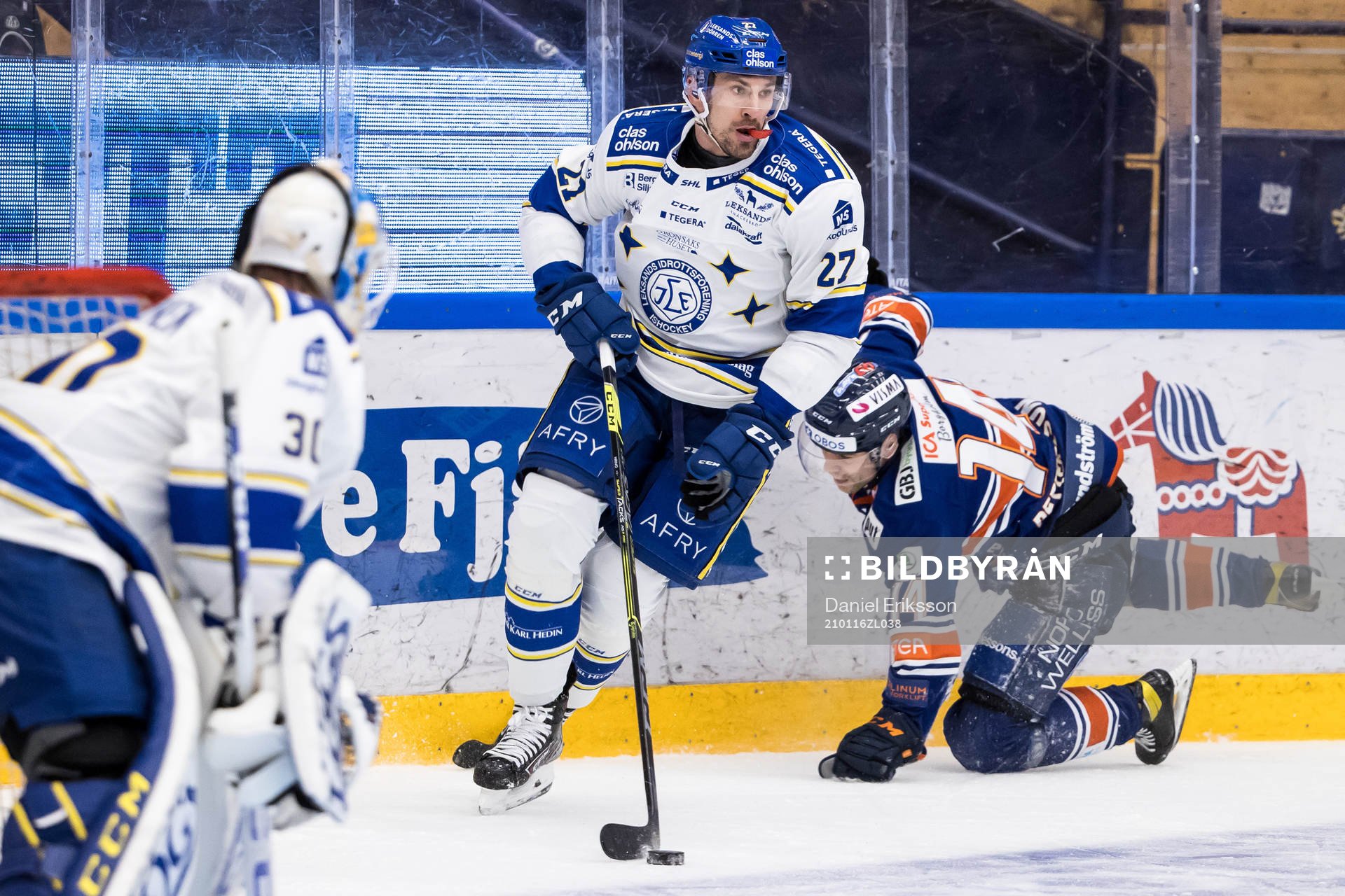 Leksands Marek Hrivik och Växjös Emil Pettersson