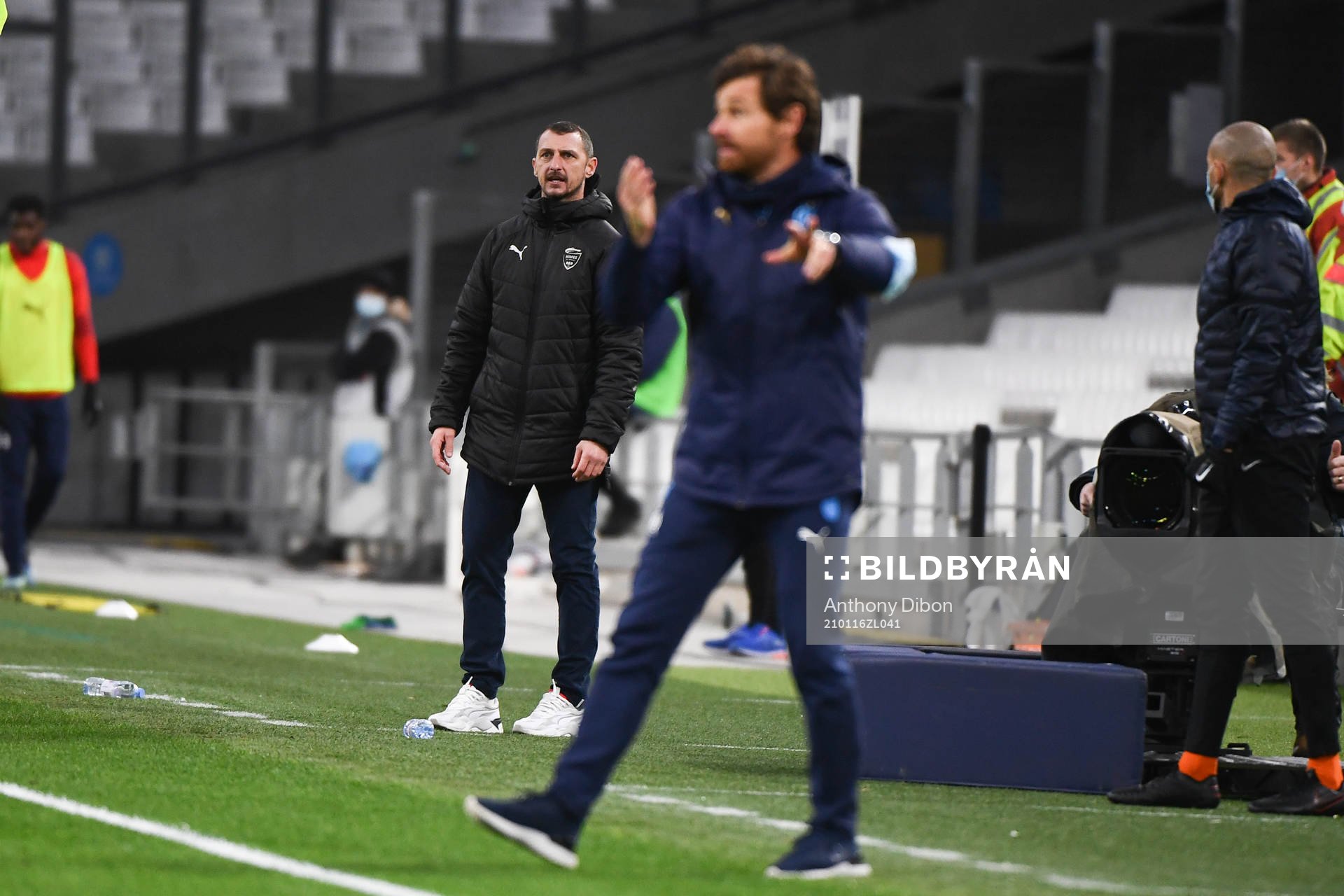Andre VILLAS BOAS coach of Marseille and Jerome ARPINON