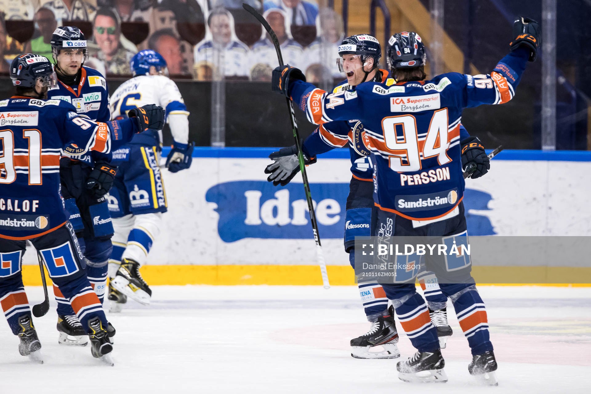 Växjös Richard Gynge jublar