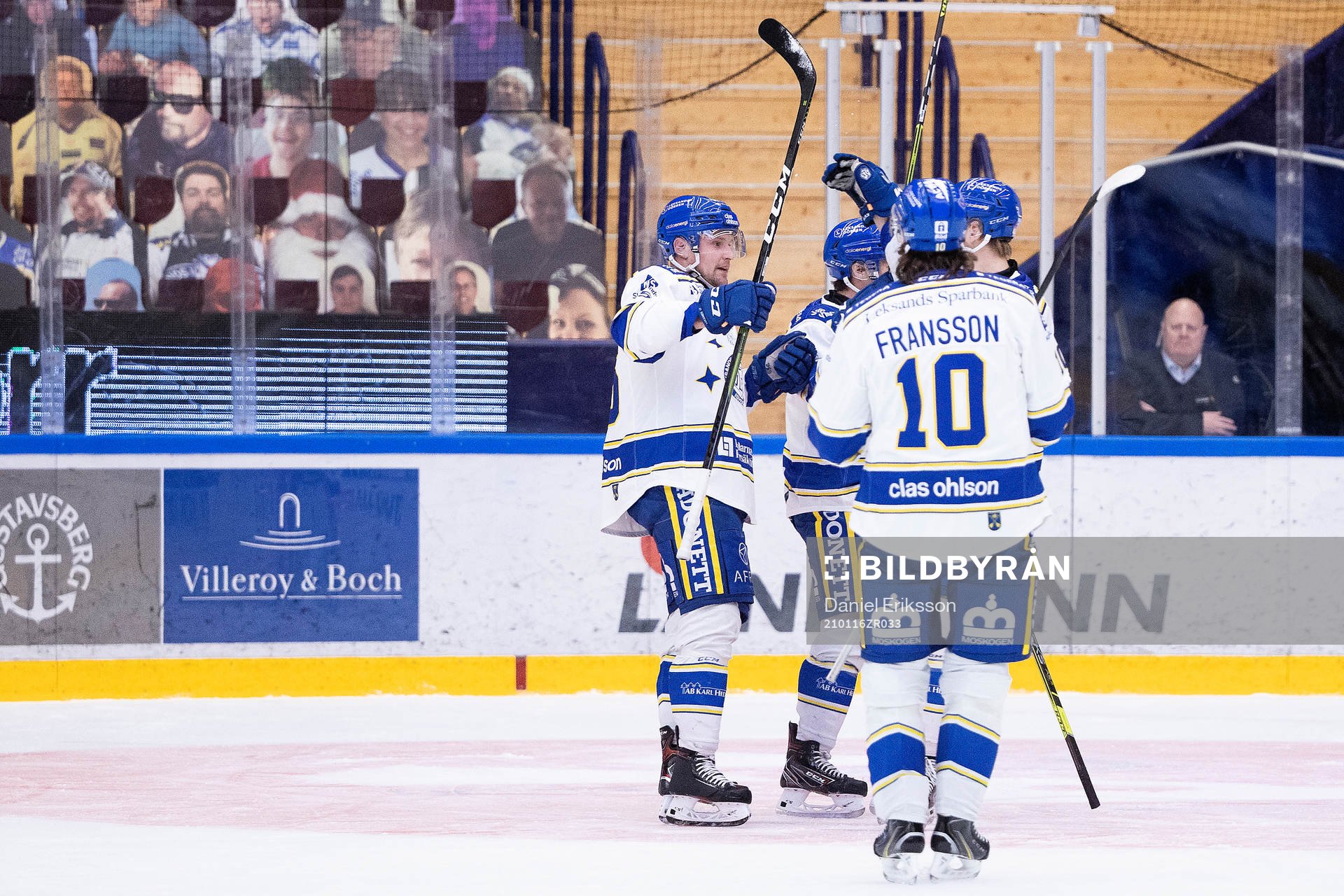 Leksands Jonas Ahnelöv jublar