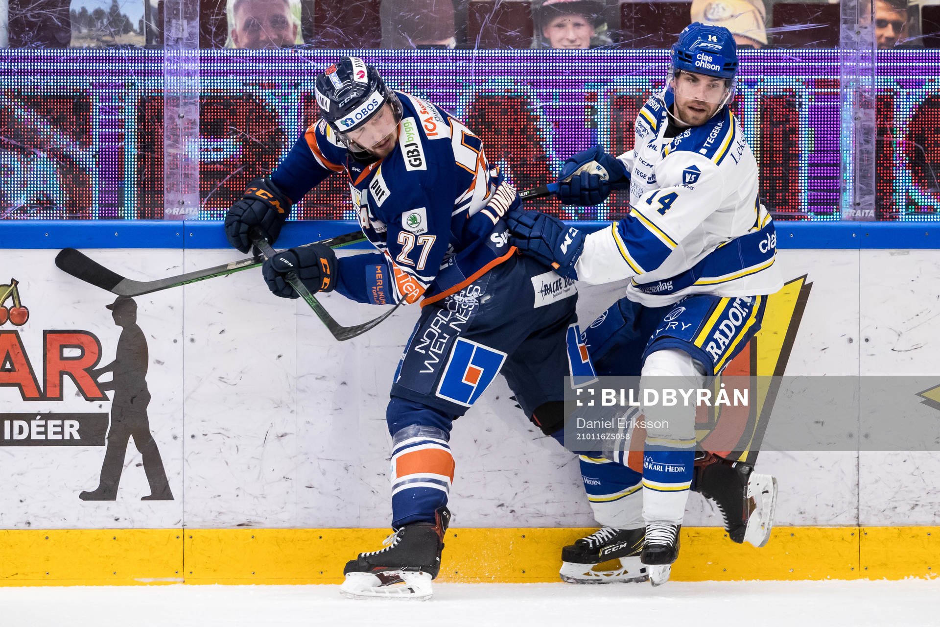 Växjös Martin Lundberg och Leksands Oskar Lang