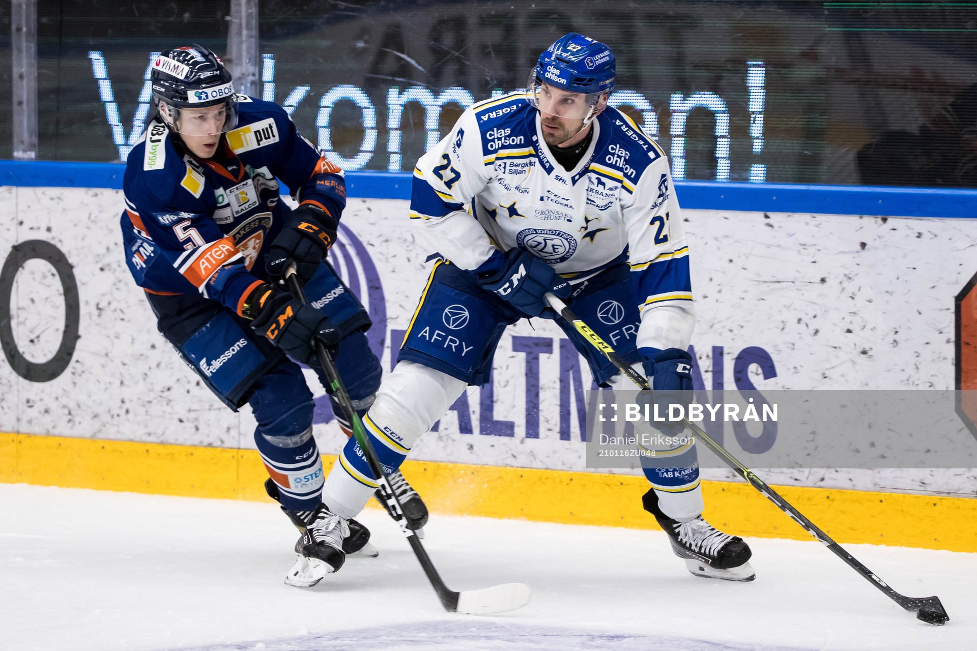 Växjös Juuso Vainio och Leksands Marek Hrivik