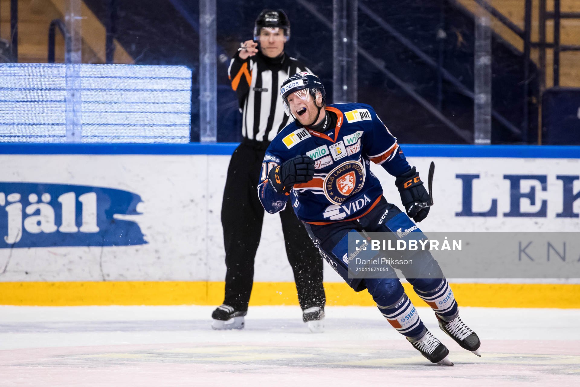 Växjös Richard Gynge jublar