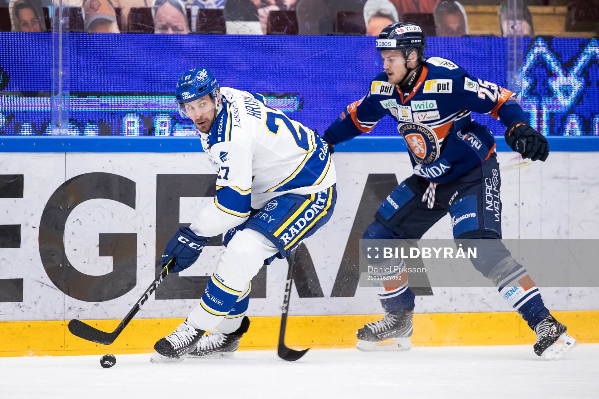 Leksands Marek Hrivik och Växjös Linus Nässén