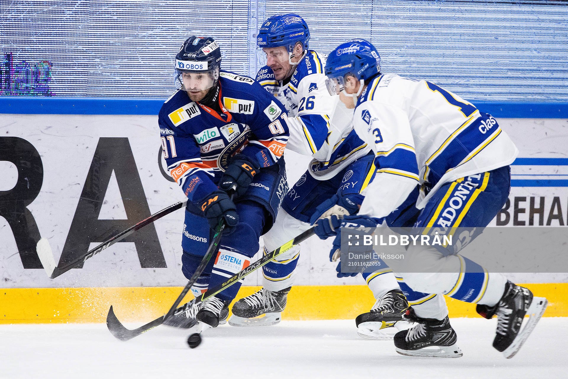 Växjös Andrew Calof mot Leksands Patrik Norén och August