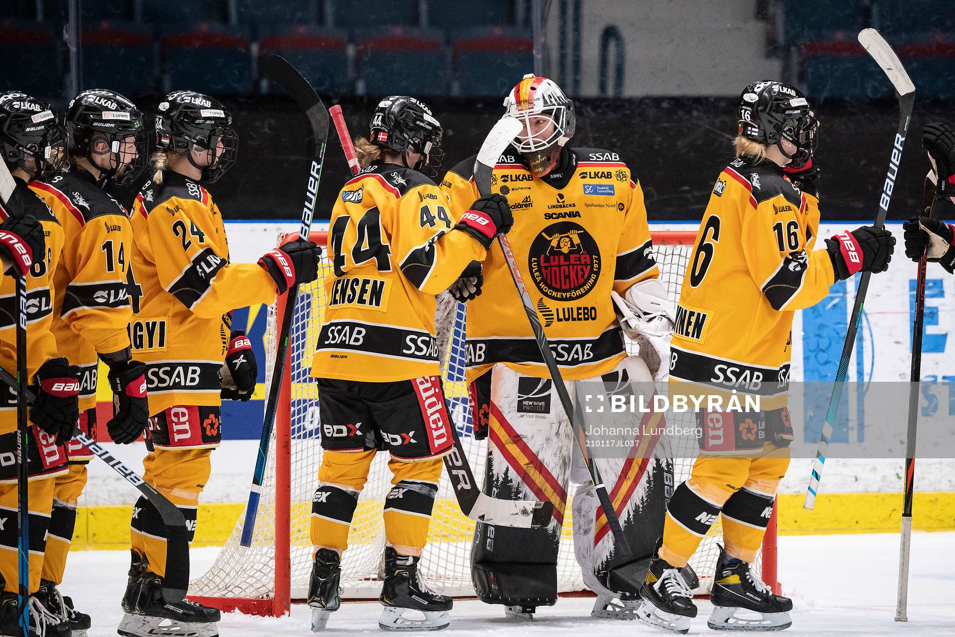 Luleås spelare jublar