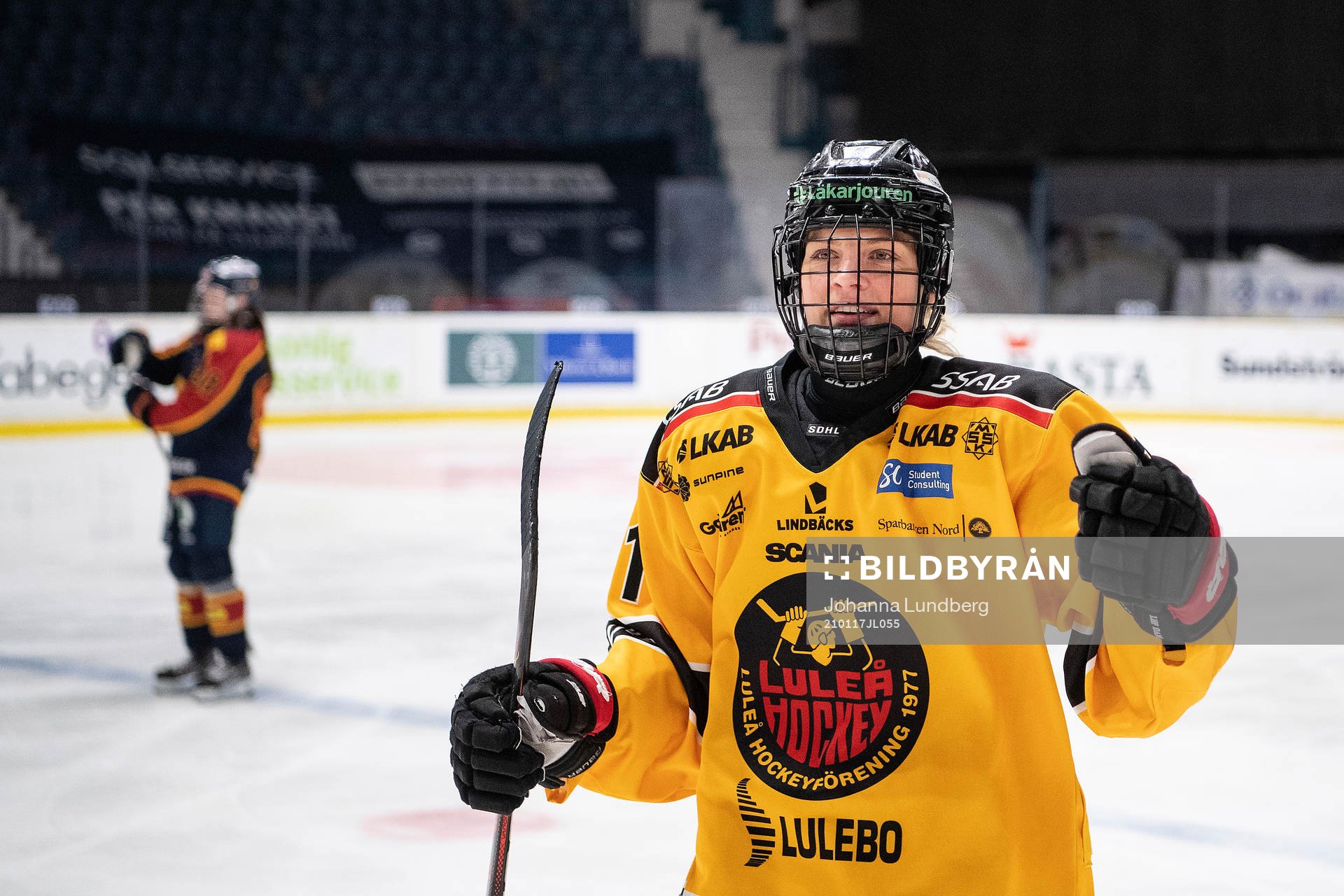 Luleås Josefine Hoegh Persson jublar
