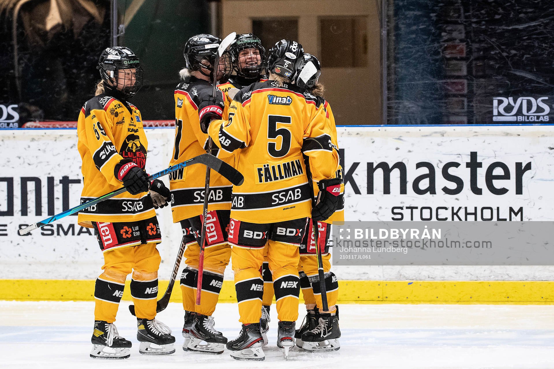 Luleås spelare jublar
