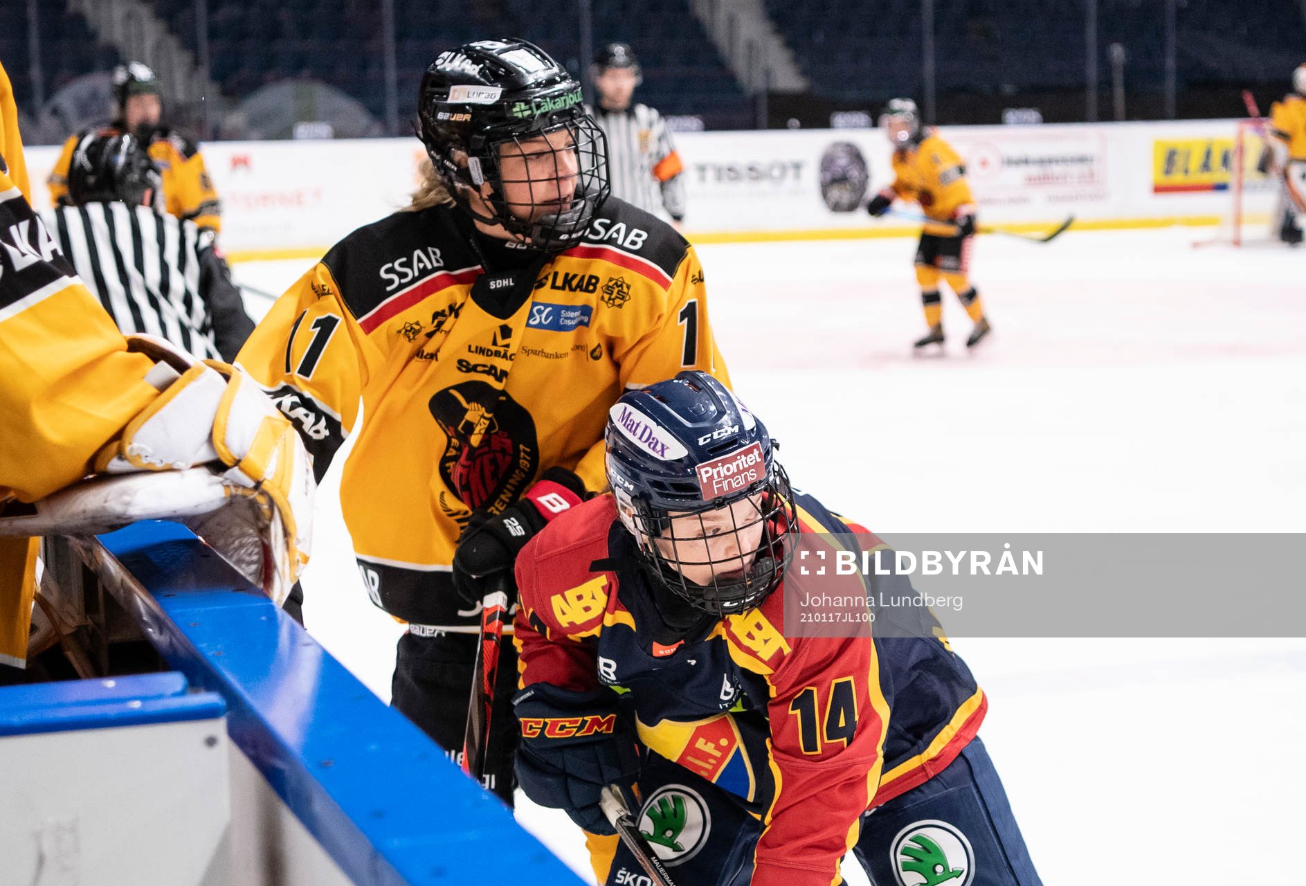 Luleås Josefine Hoegh Persson och Djurgårdens Alexis