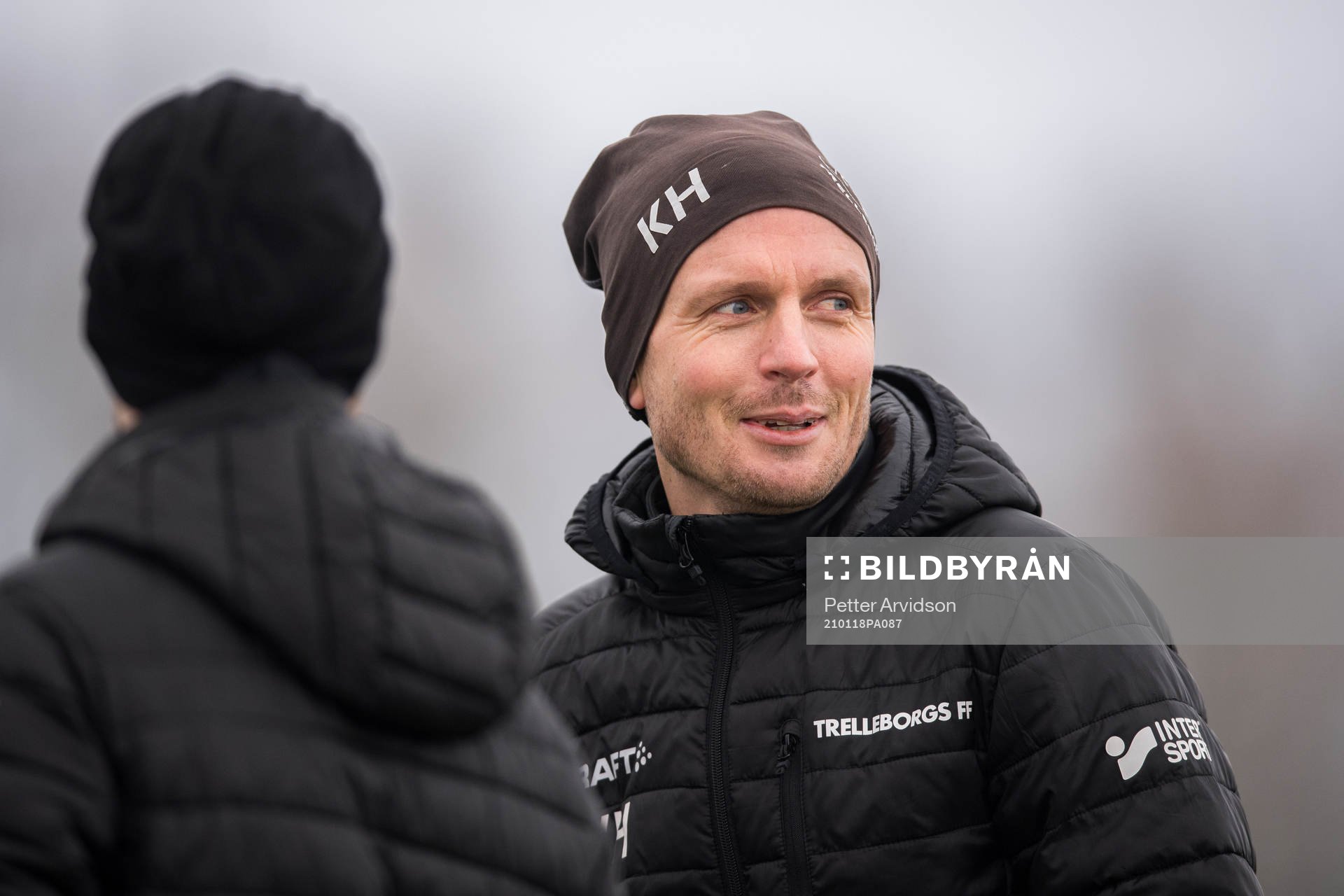 Tränare Kristian Haynes under en fotbollsträning med Trelleborg den 18 januari 2021 i Trelleborg.