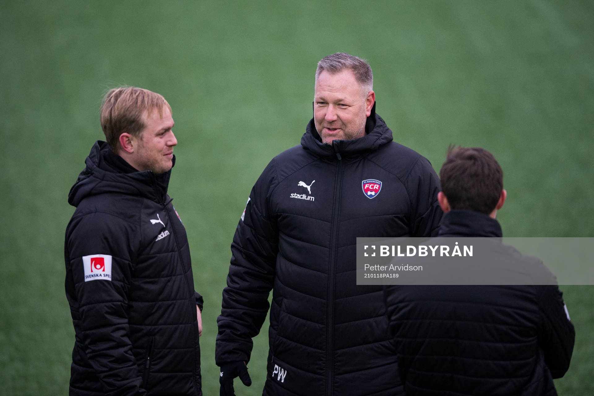 Tränare Jonas Eidevall och assisterande tränare Patrick
