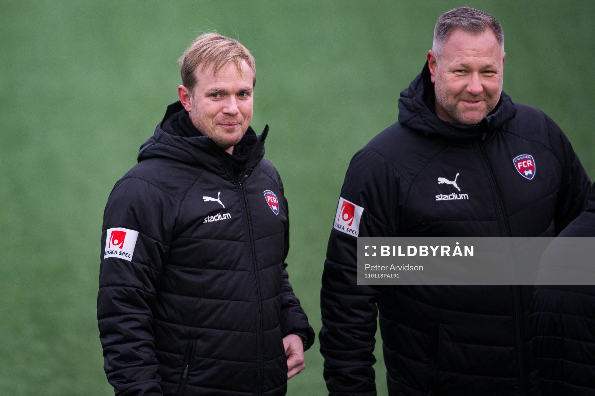 Tränare Jonas Eidevall och assisterande tränare Patrick