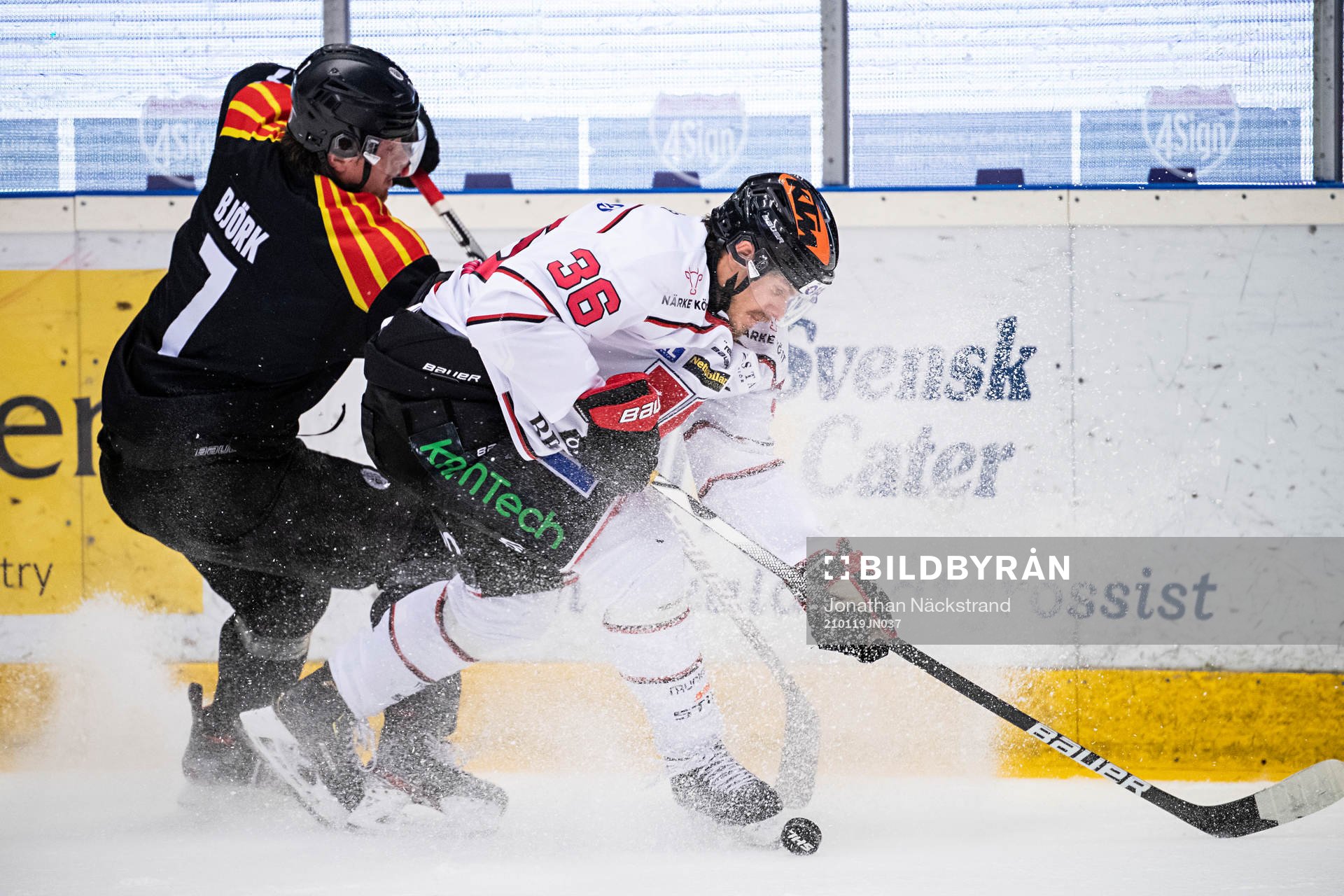 Örebros Emil Larsson och Brynäs Marcus Björk