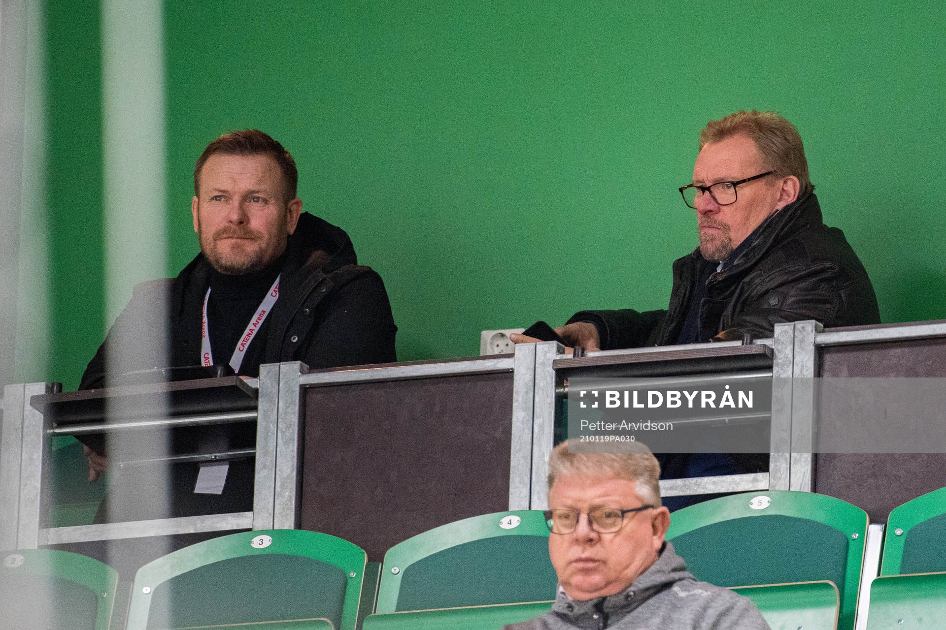 Malmö Redhawks tränare Joakim Fagervall och VD samt