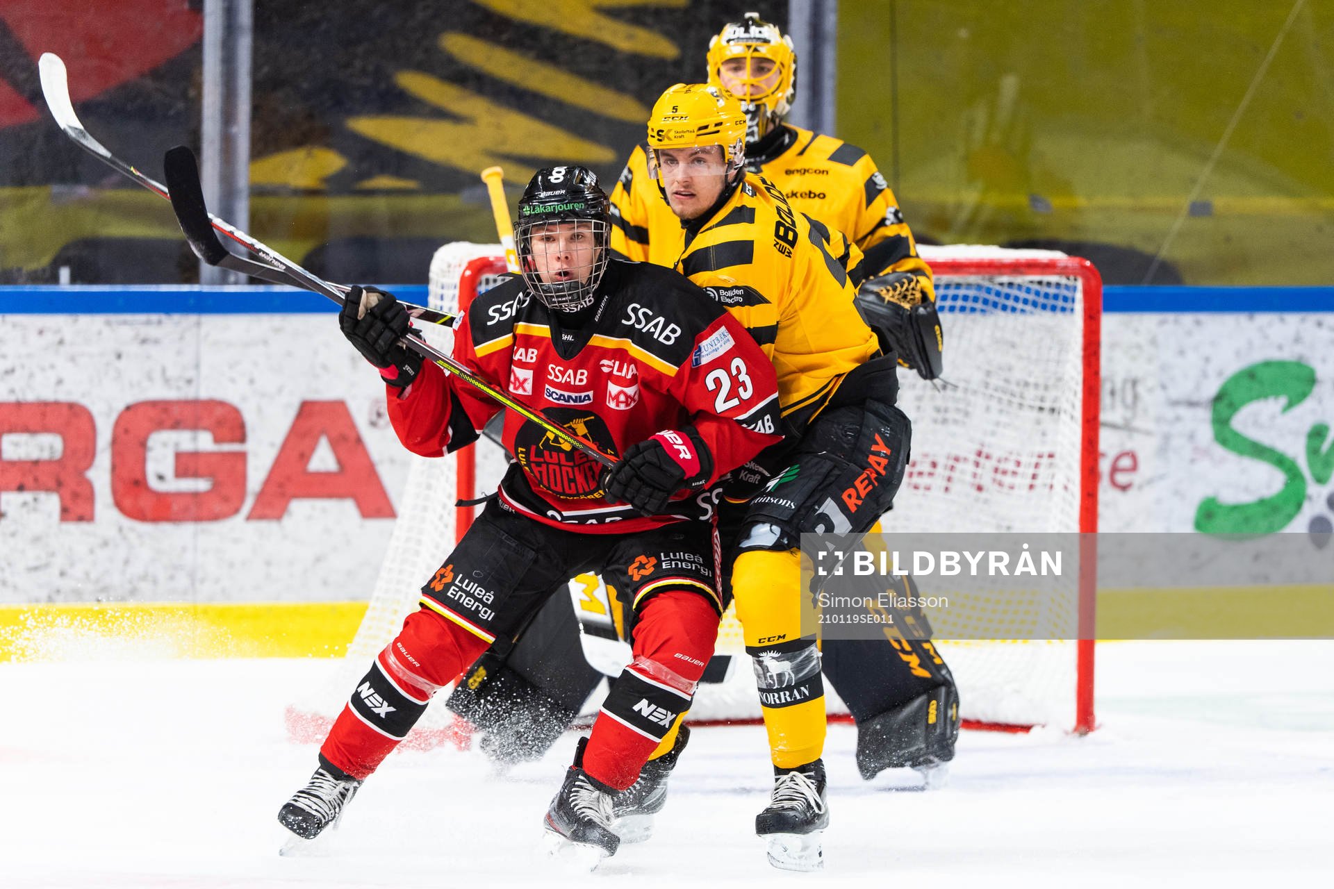 Luleås Fabian Lysell  och Skellefteås Philip Broberg
