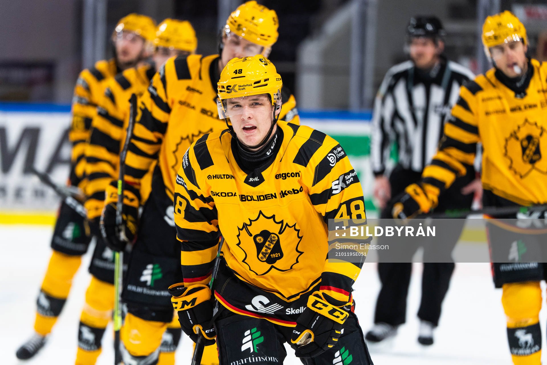 Skellefteås Jonatan Berggren jublar
