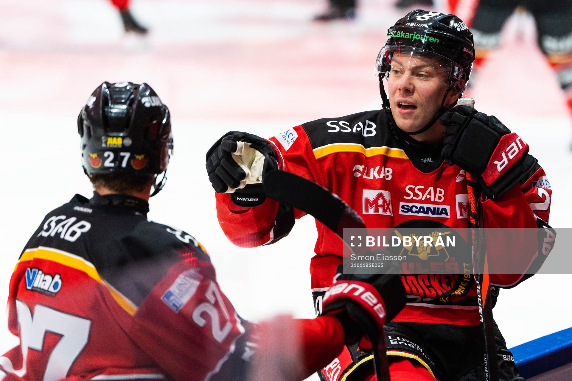 Luleås Nils Lundkvist och Erik Gustafsson
