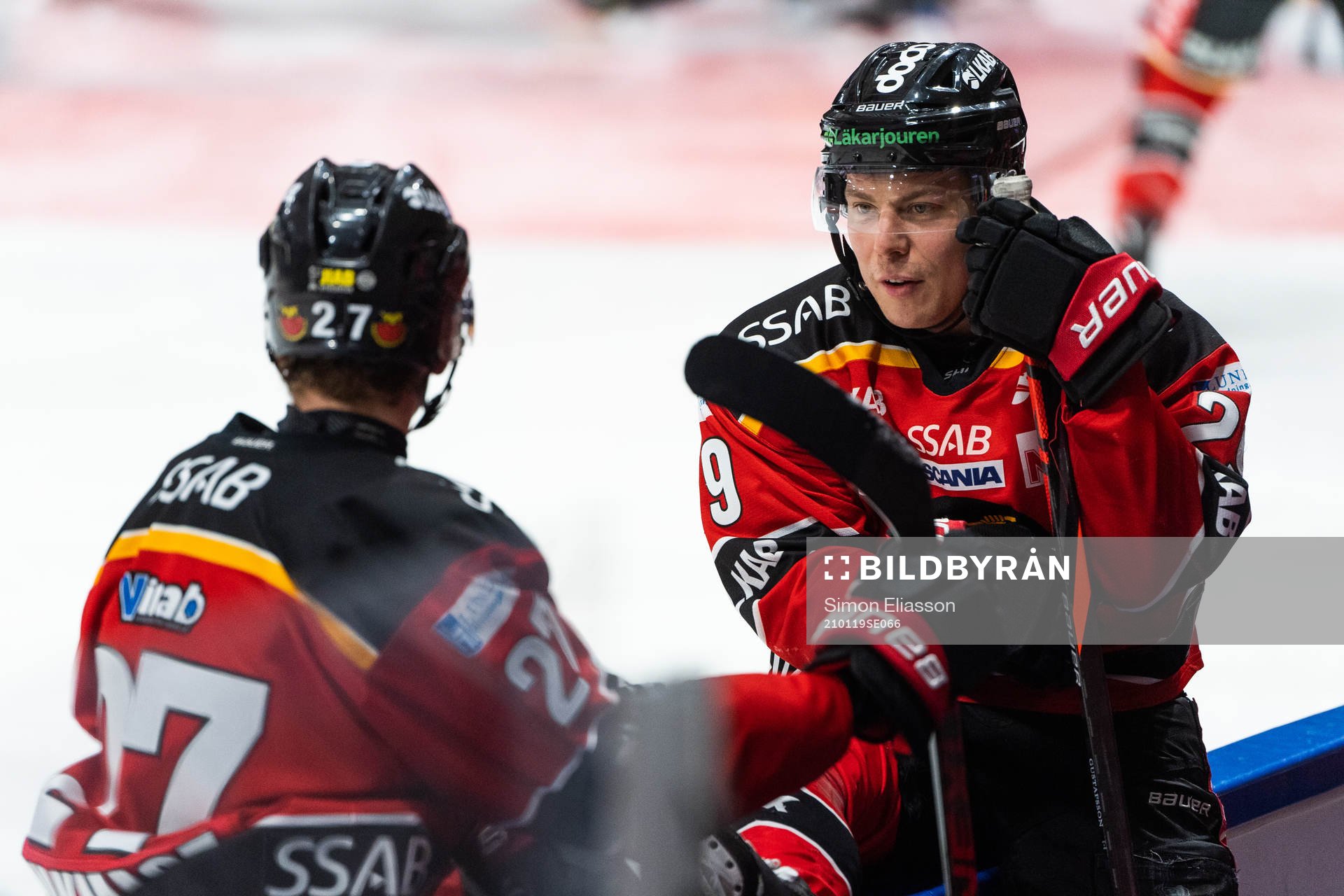 Luleås Nils Lundkvist och Erik Gustafsson
