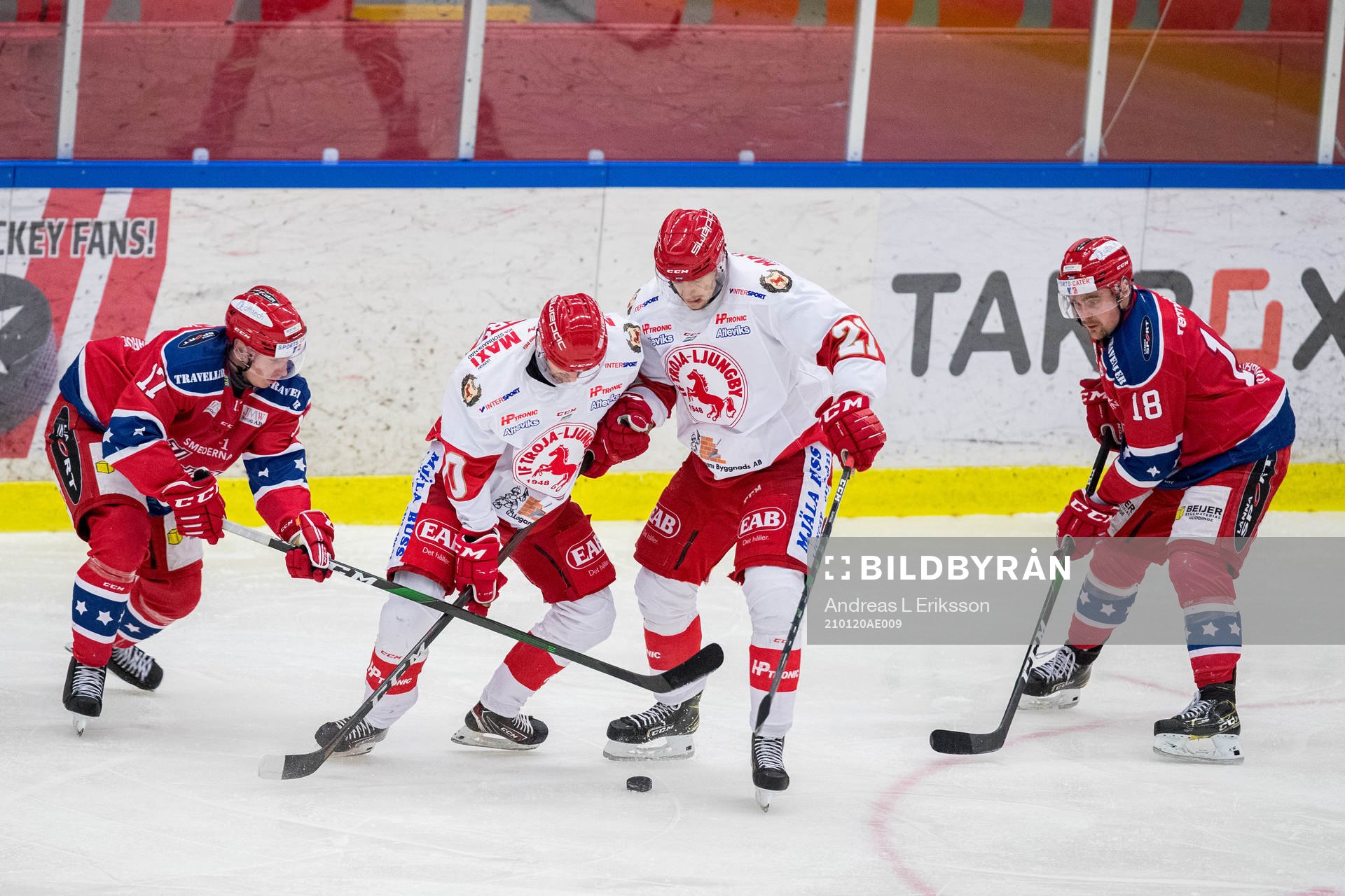 Huddinges Fredrik Renström och Fabian Lundh mot Trojas
