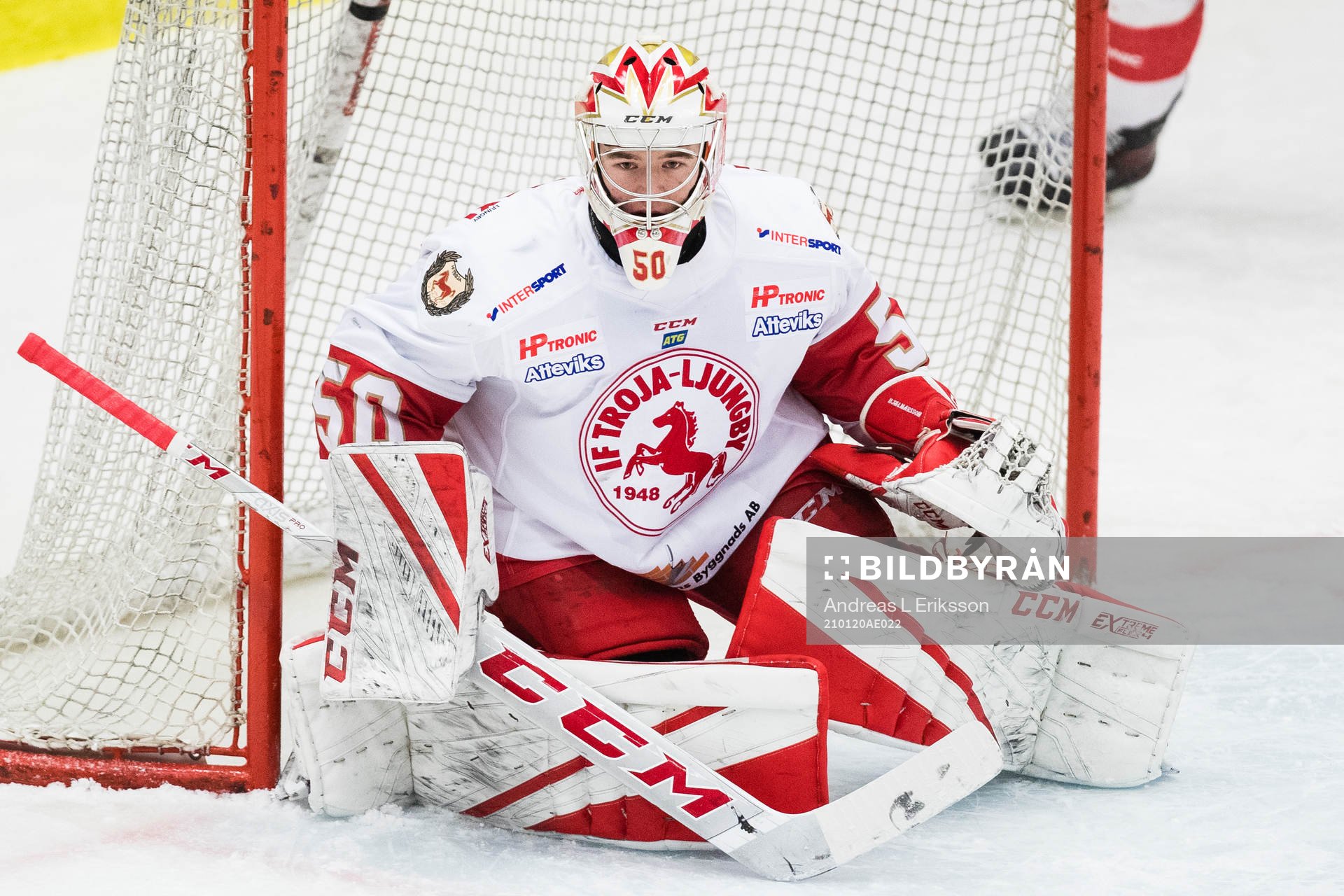 Trojas målvakt Anton Hjalmarsson