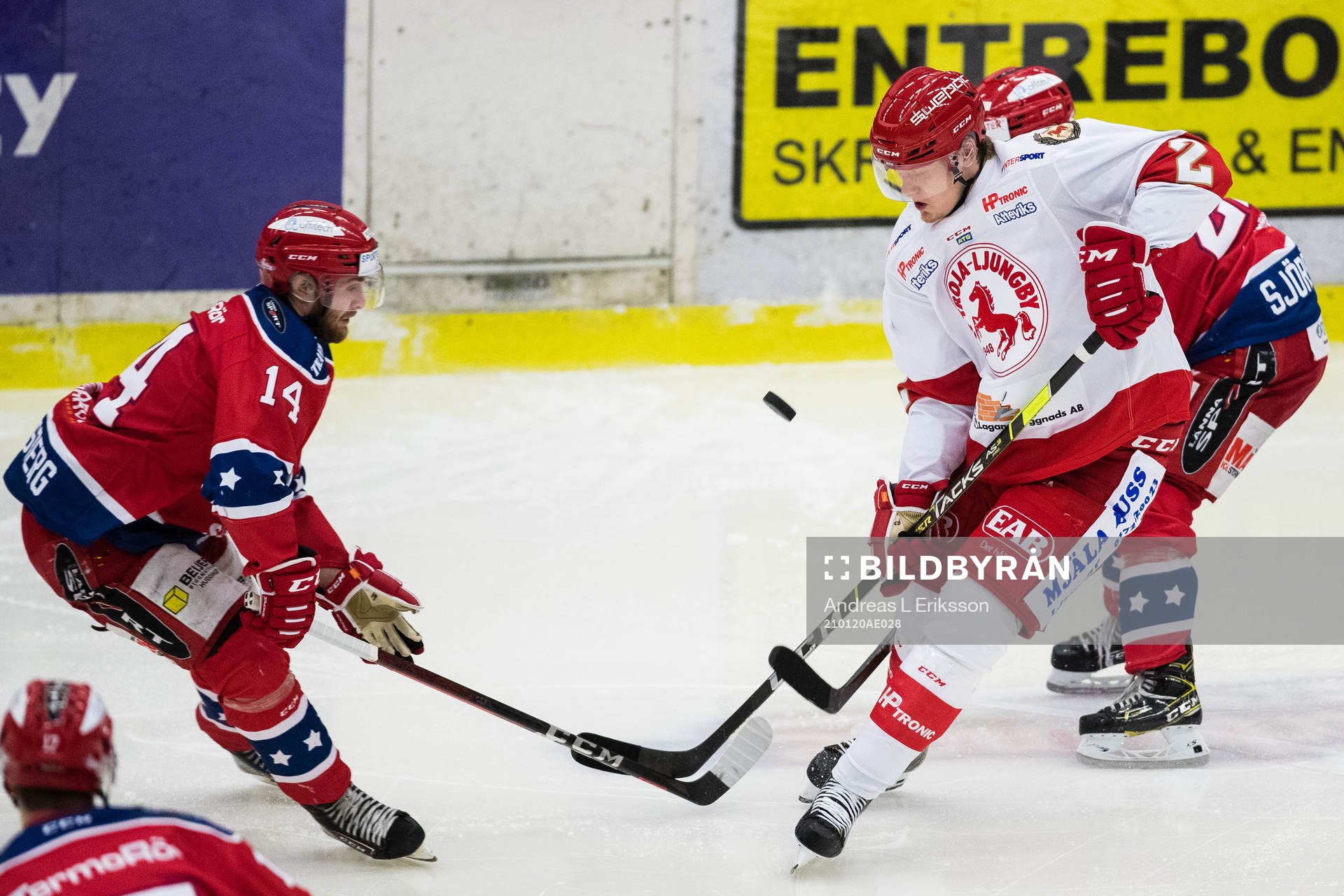 Huddinges Simon Wassberg och Trojas Linus Andersson