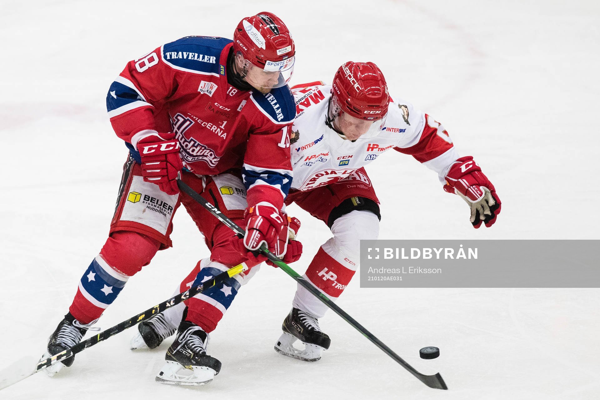 Huddinges Fabian Lundh och Trojas Tim Bothén