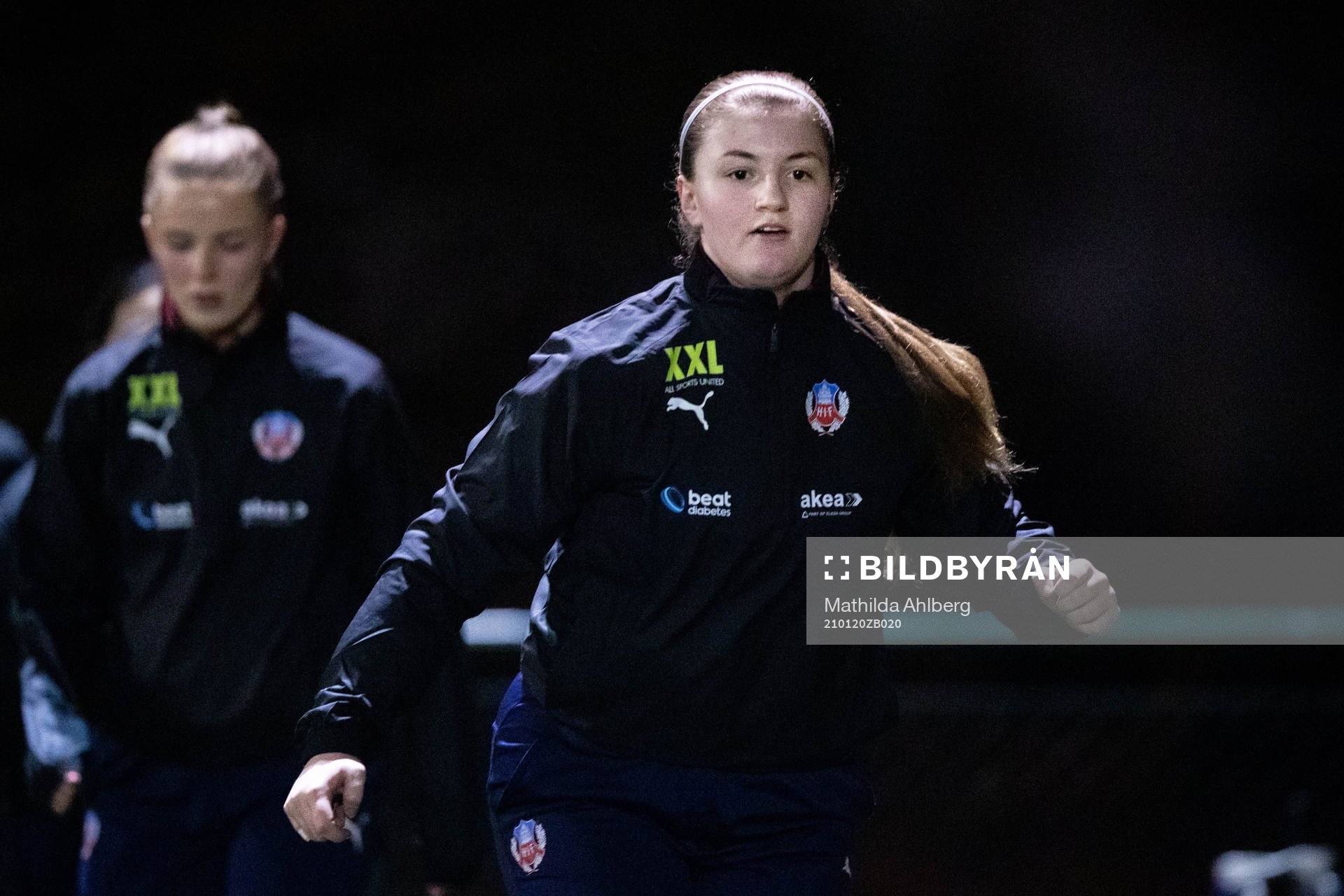 Helsingborgs Nathalie Ekholm under en fotbollsträning med Helsingborg den 20 januari 2021 i Helsingborg.