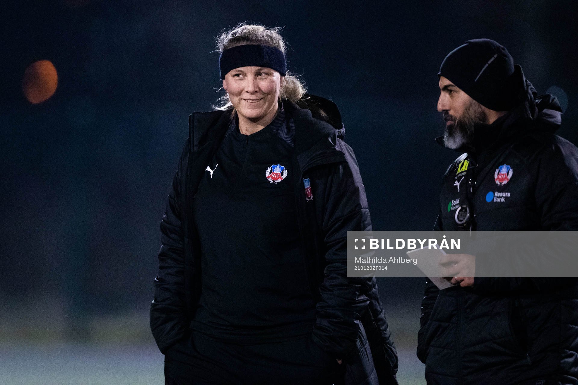 Helsingborgs lagledare Anna Liljekvist och assisterande