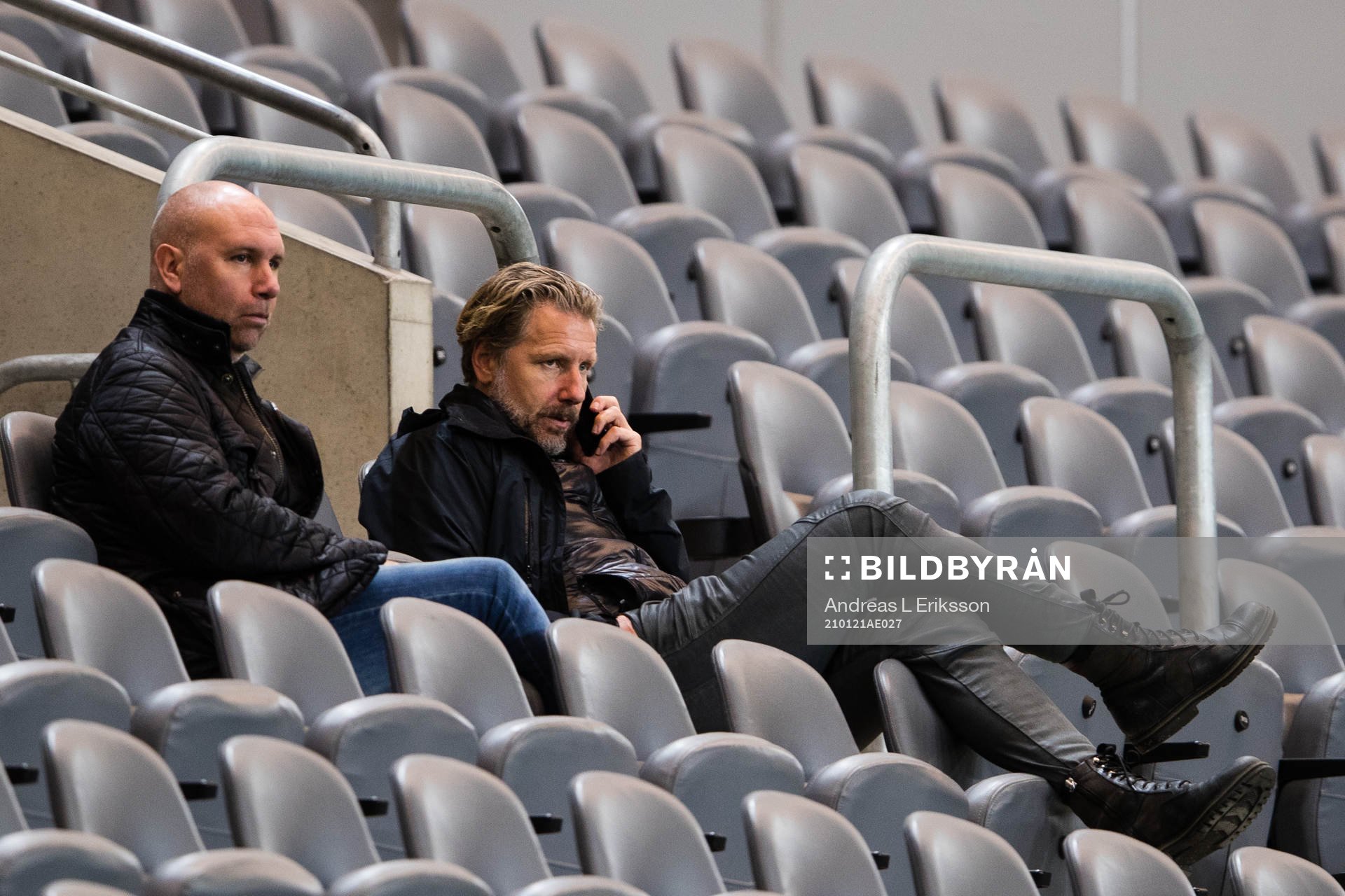 Hammarbys scoutingansvarige Mikael Hjelmberg och sportchef
