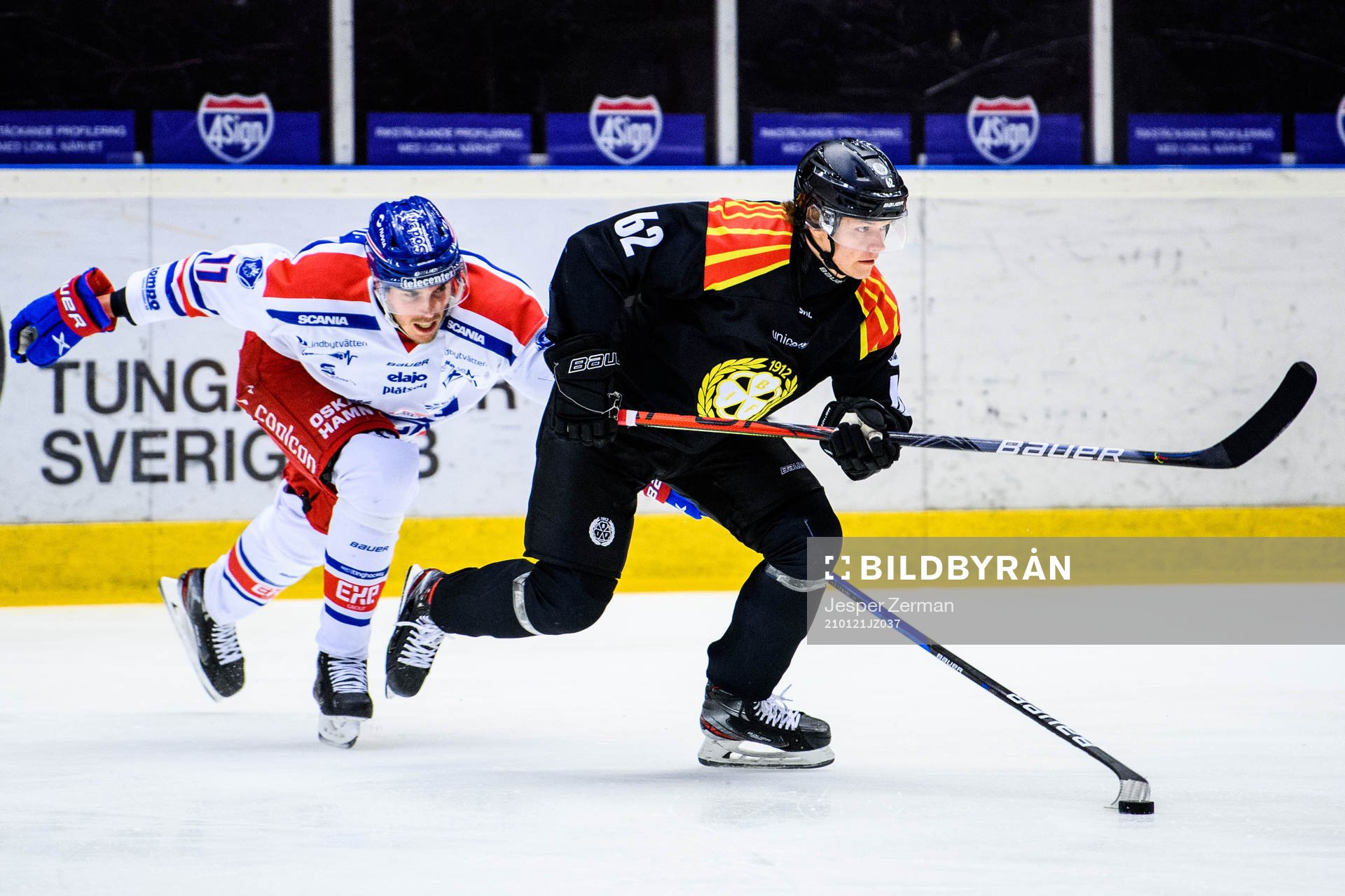 Oskarshamns Joakim Thelin och Brynäs Tom Hedberg