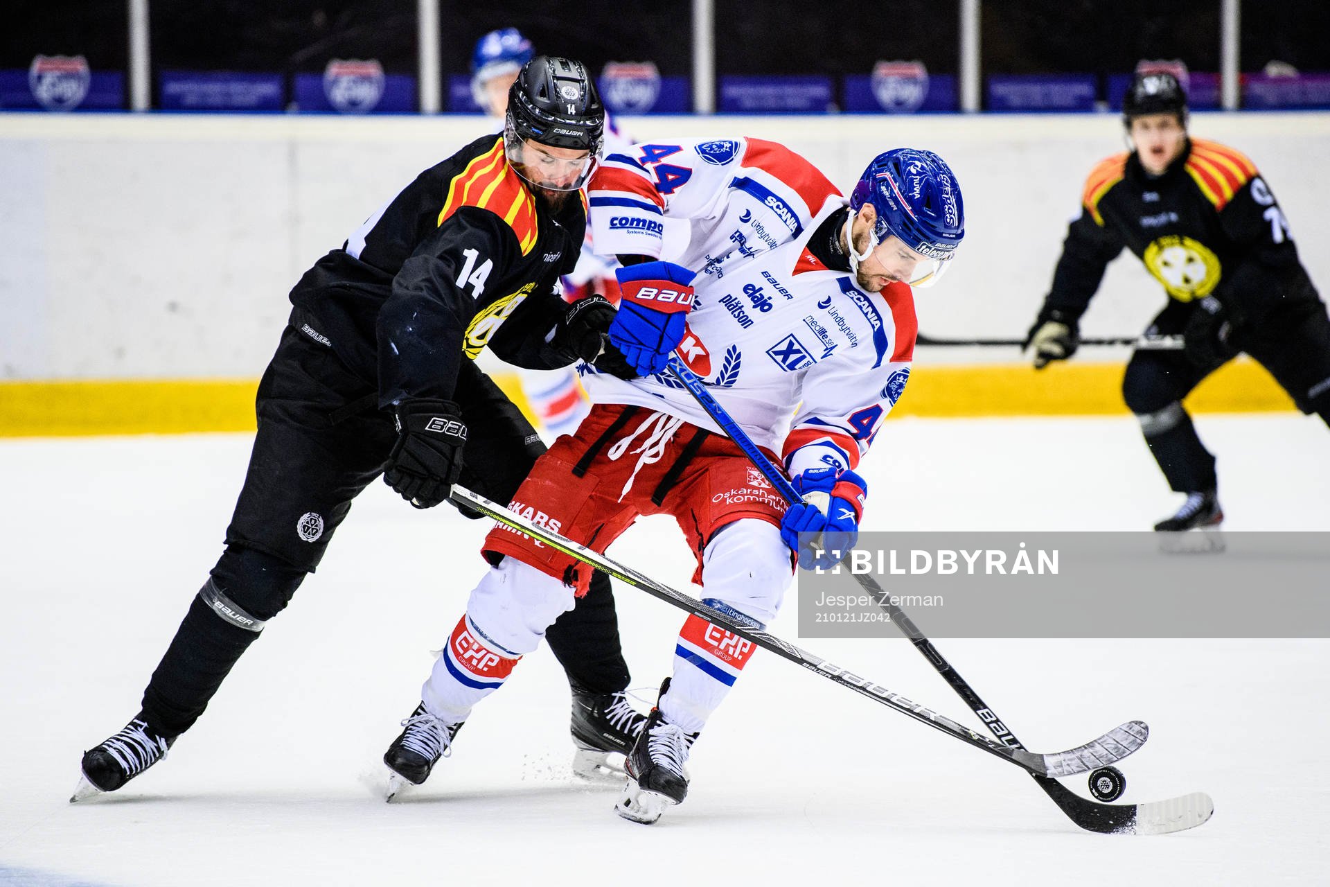 Brynäs Johan Alcén och Oskarshamns Nolan Zajac