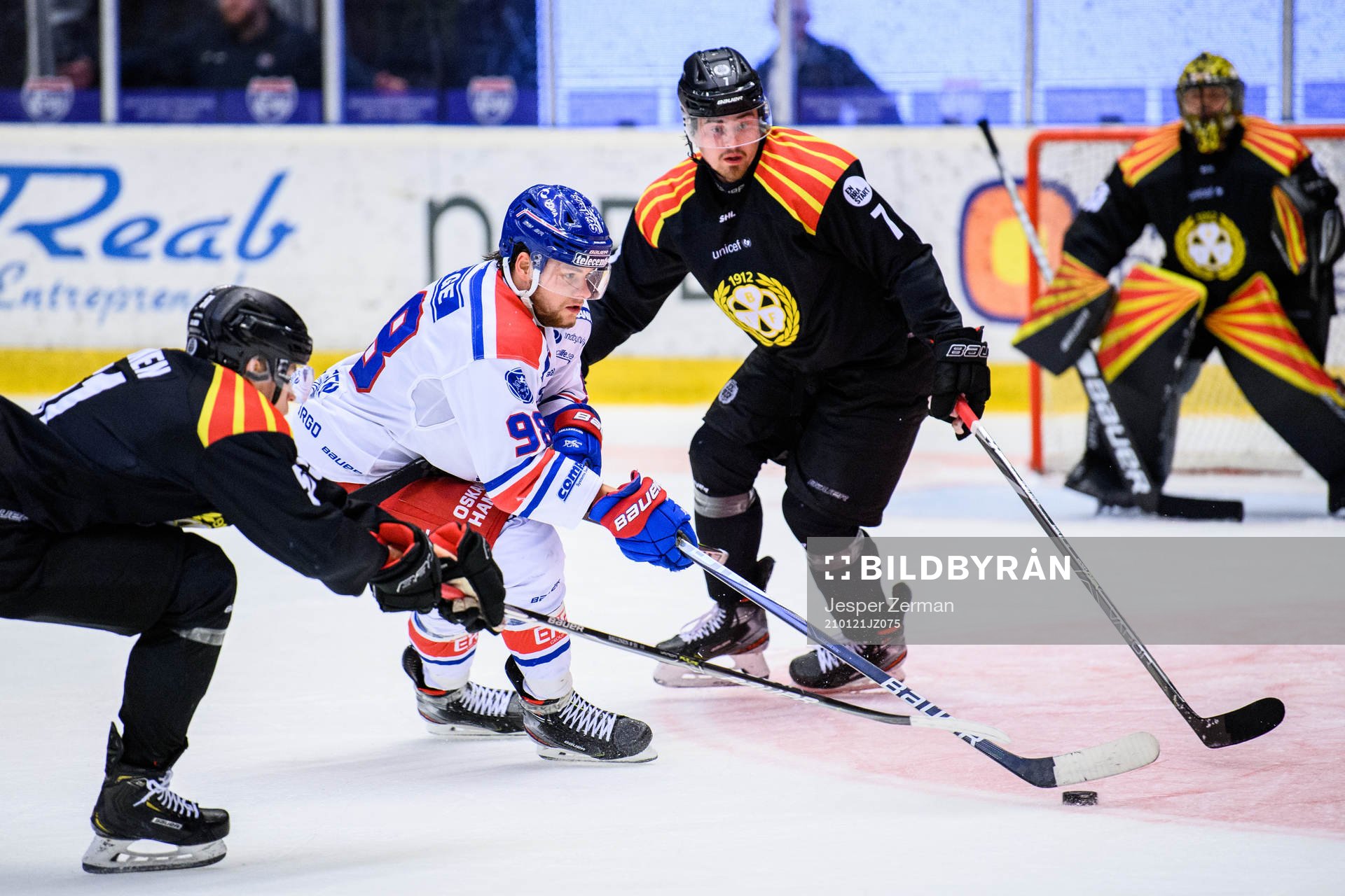 Brynäs Tomi Sallinen och Marcus Björk mot Oskarshamns