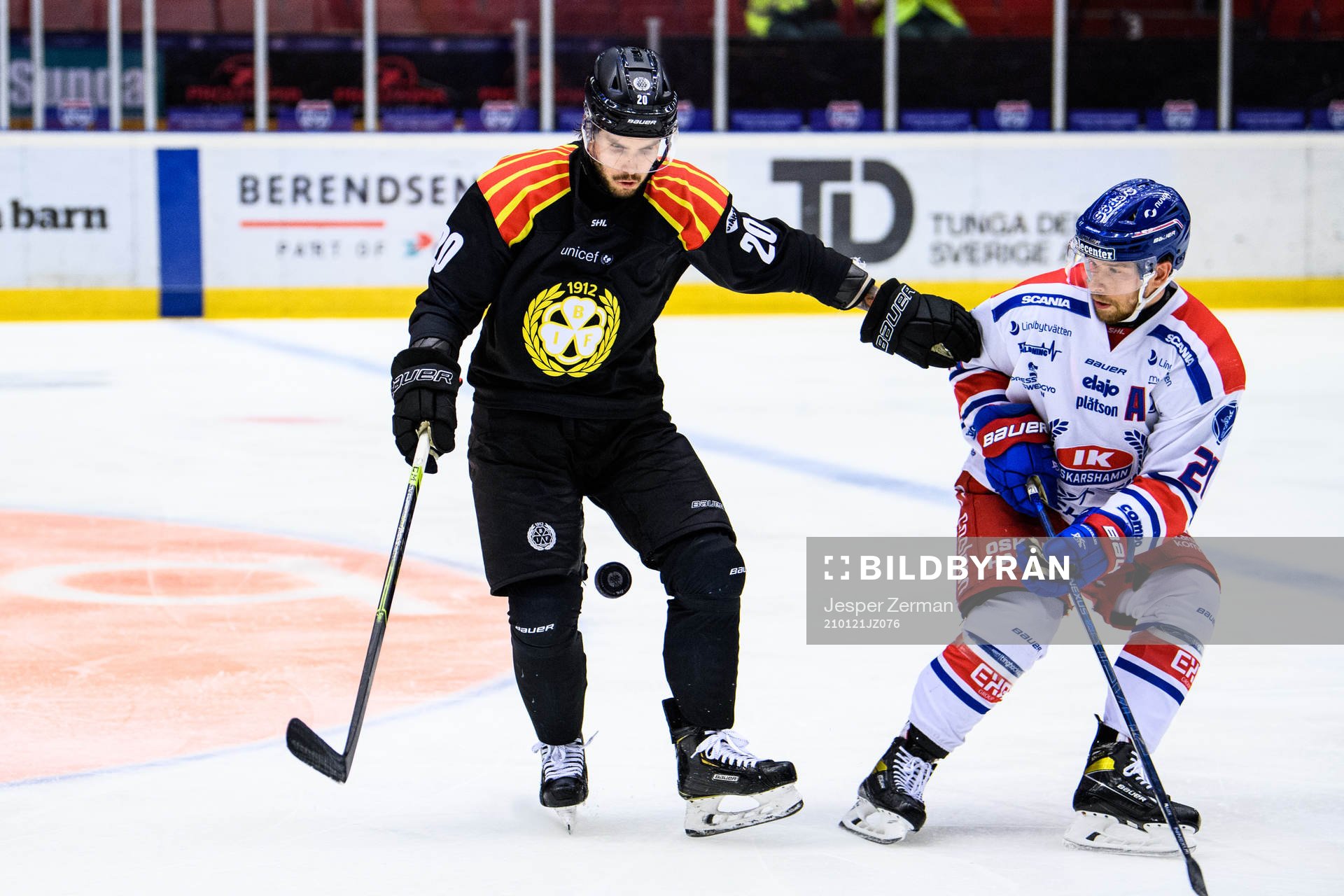 Brynäs Oula Palve och Oskarshamns Brian Cooper