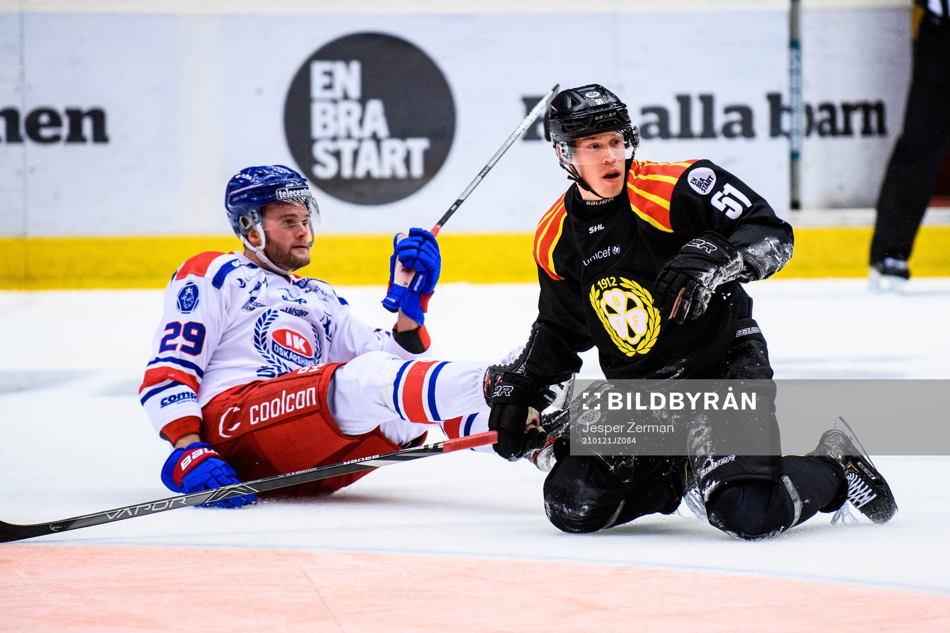 Oskarshamns Kim Rosdahl och Brynäs Tomi Sallinen