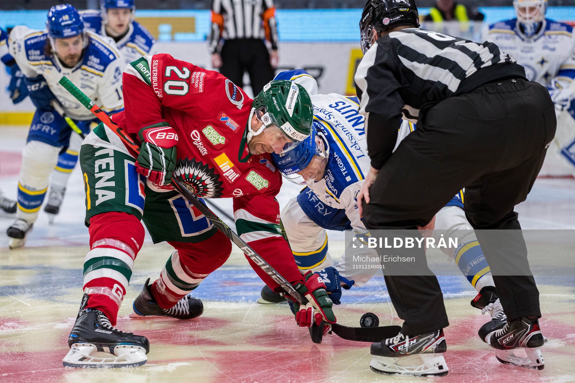 Frölundas Joel Lundqvist och Leksands Jon Knuts