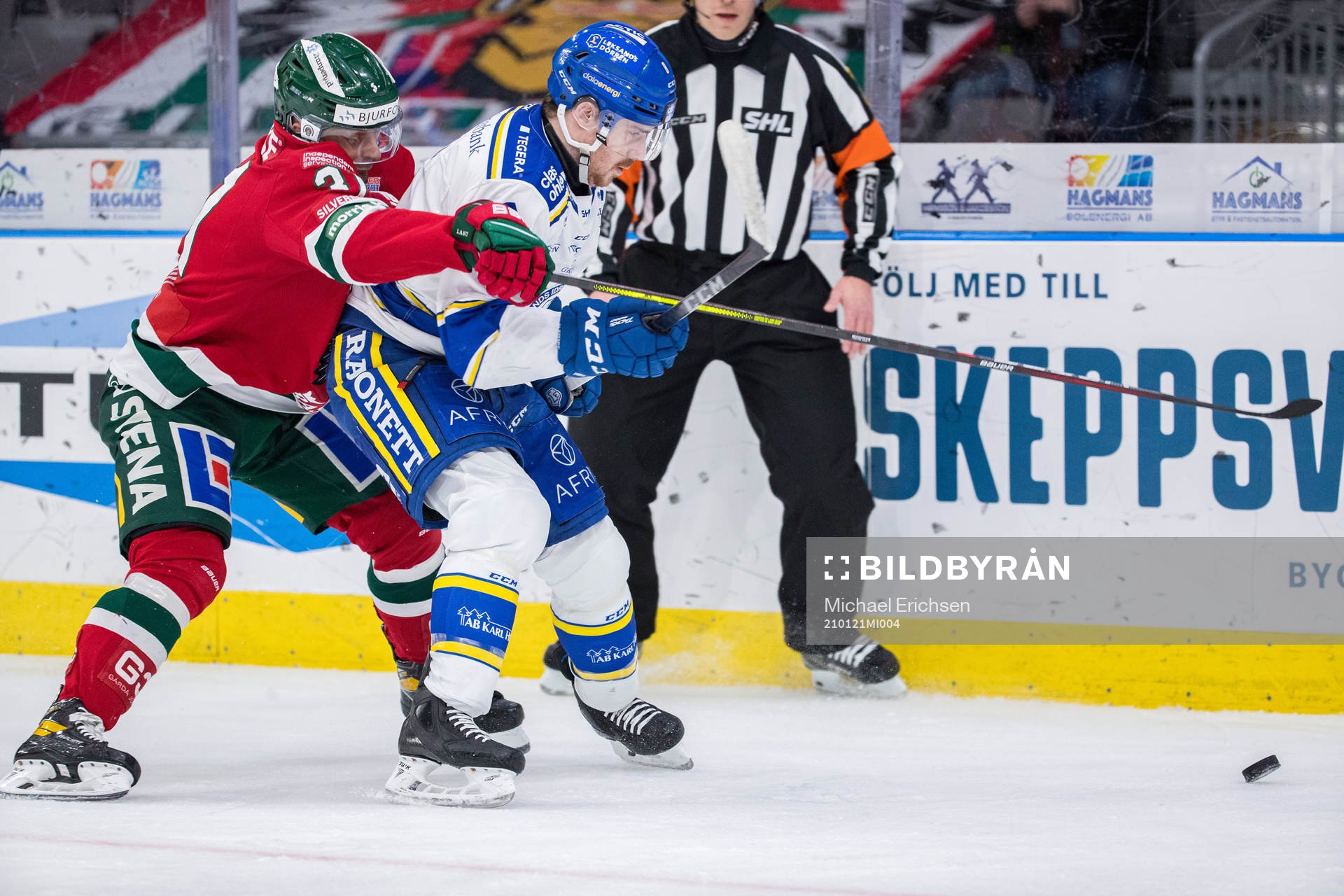 Frölundas Nicklas Lasu och Leksands Matt Caito