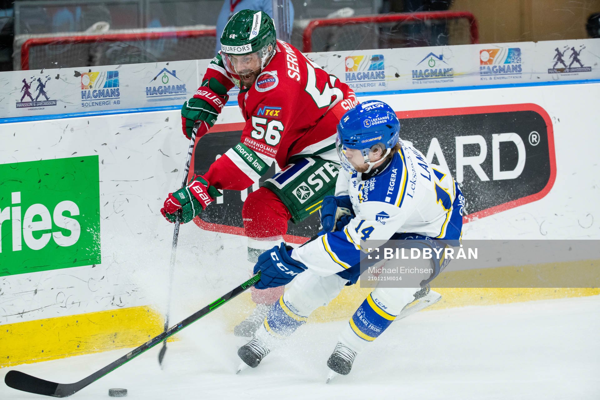Frölundas Jonathan Sigalet och Leksands Oskar Lang