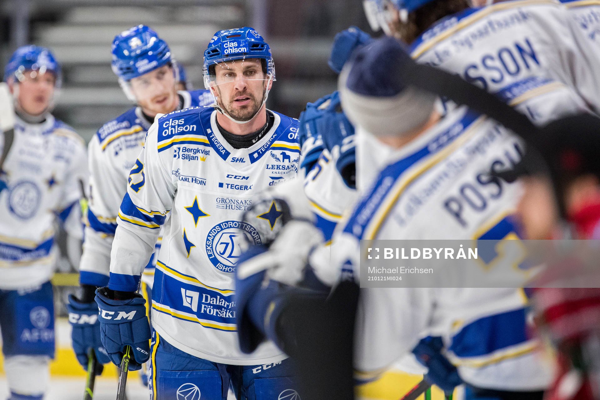 Leksands Marek Hrivik jublar