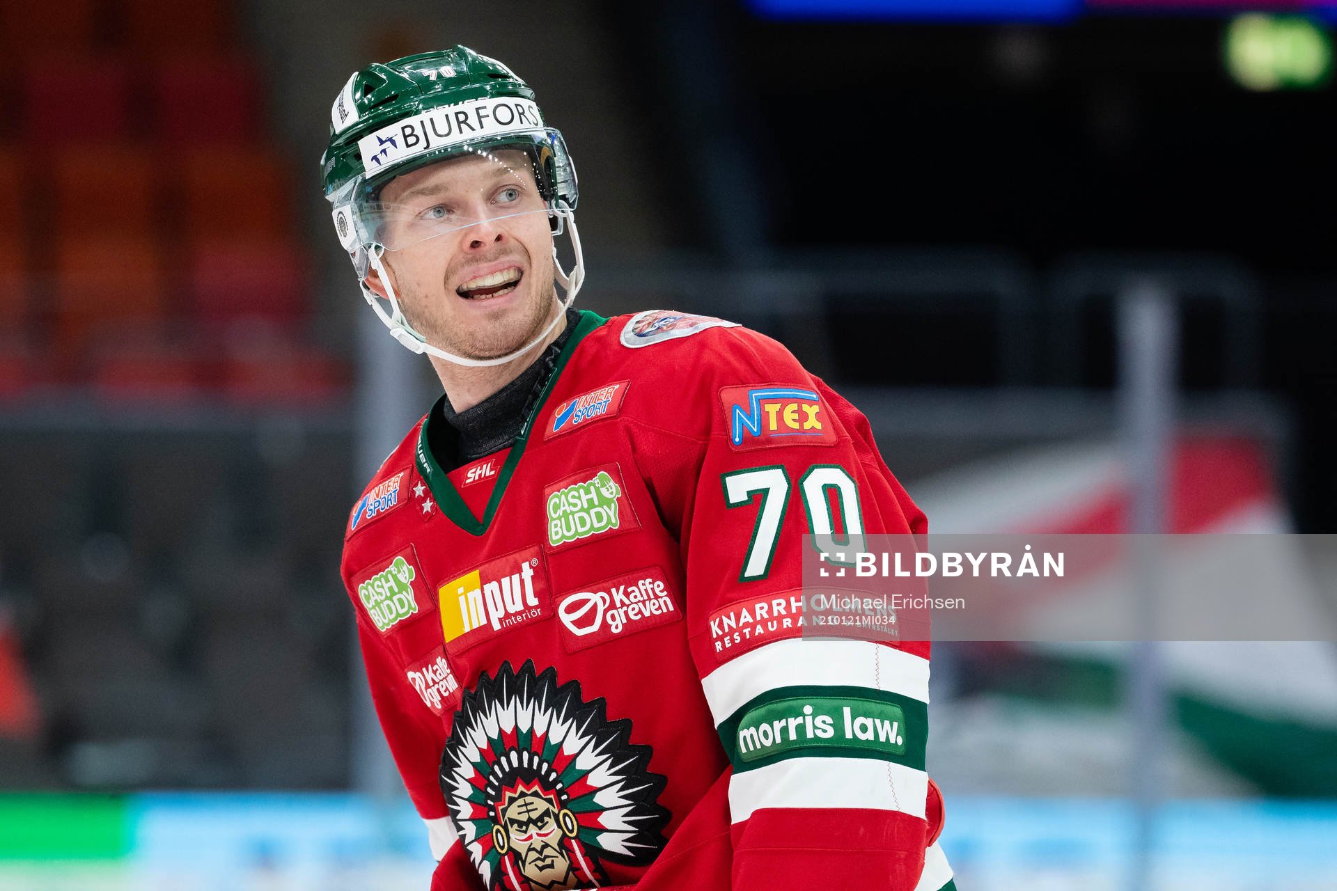 Frölundas Christoffer Ehn reagerar