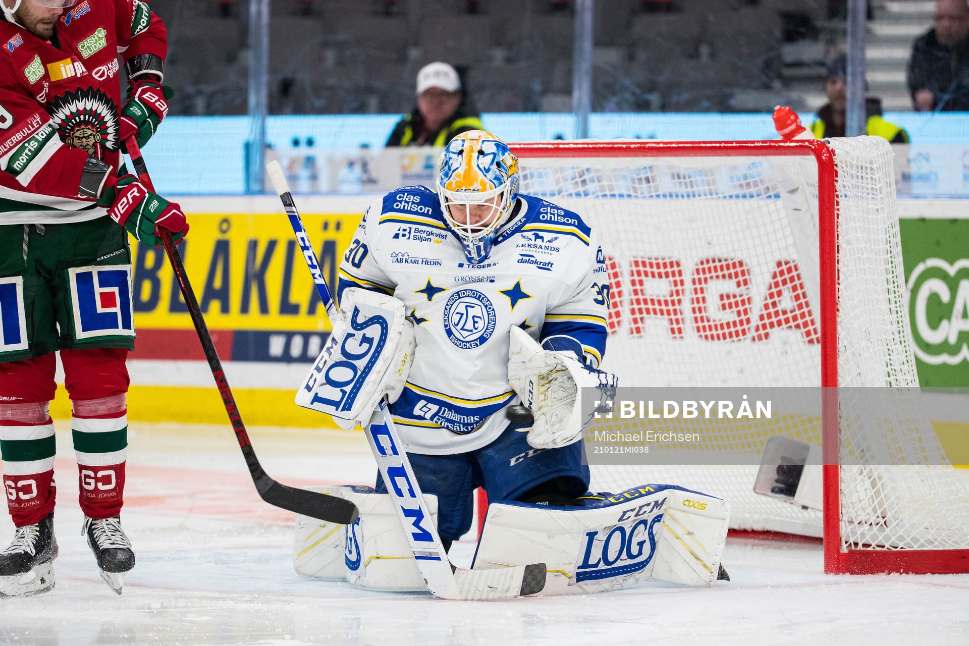Leksands målvakt Janne Juvonen
