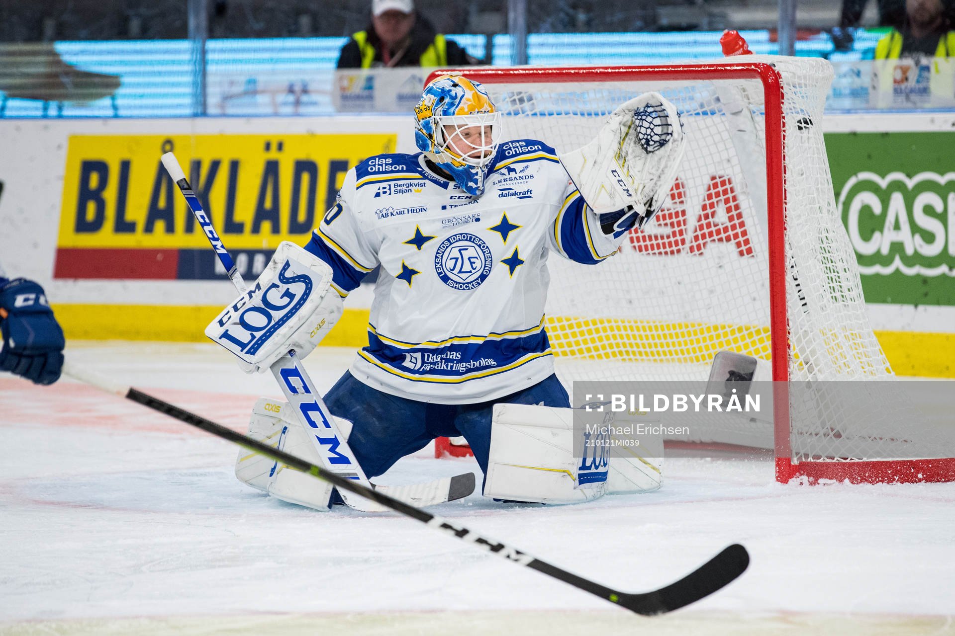 Leksands målvakt Janne Juvonen släpper in 2-3 målet