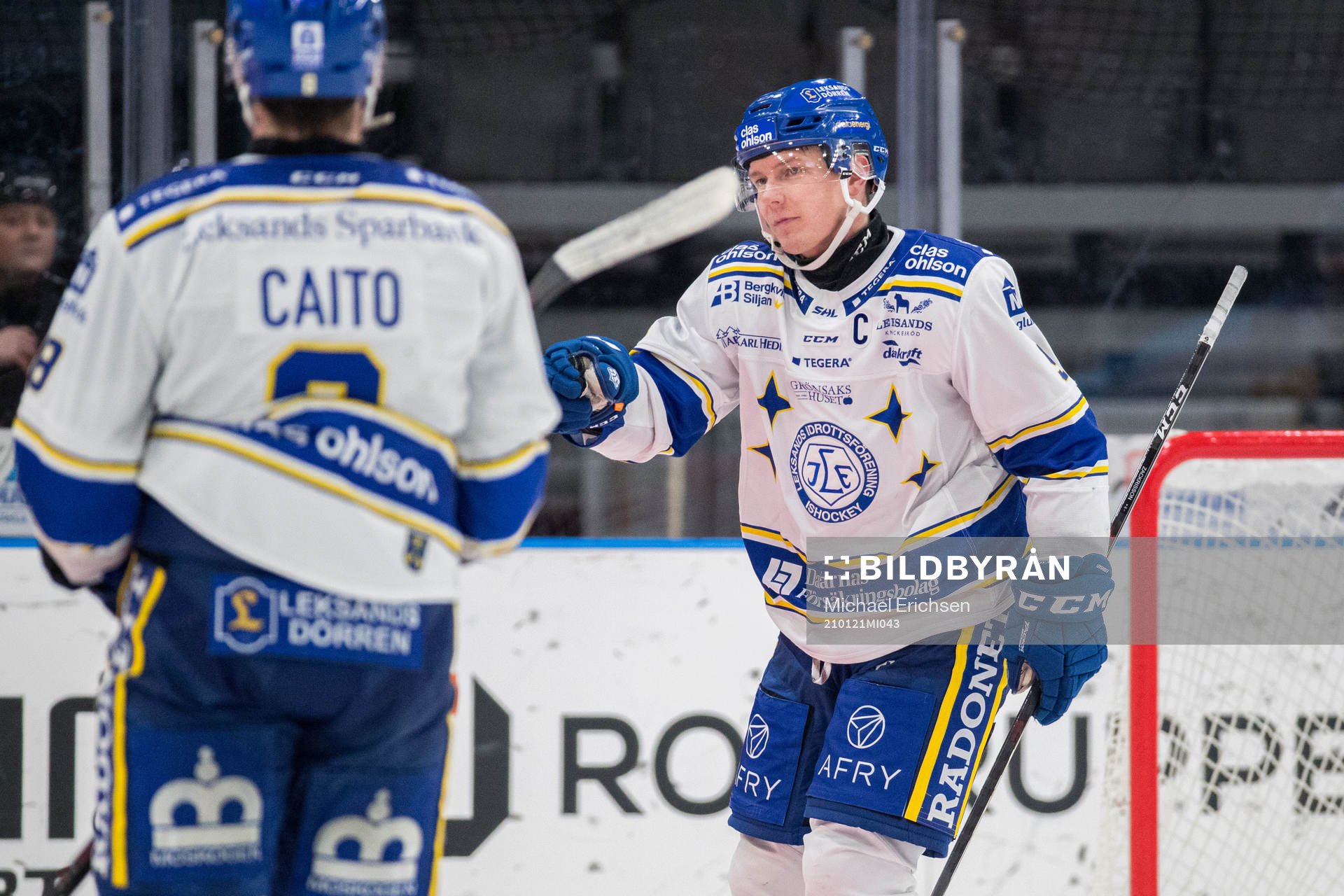 Leksands Patrik Zackrisson jublar