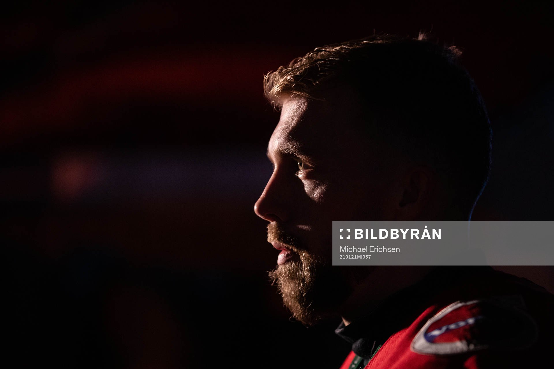 Frölundas Anders Grönlund innan ishockeymatchen i SHL