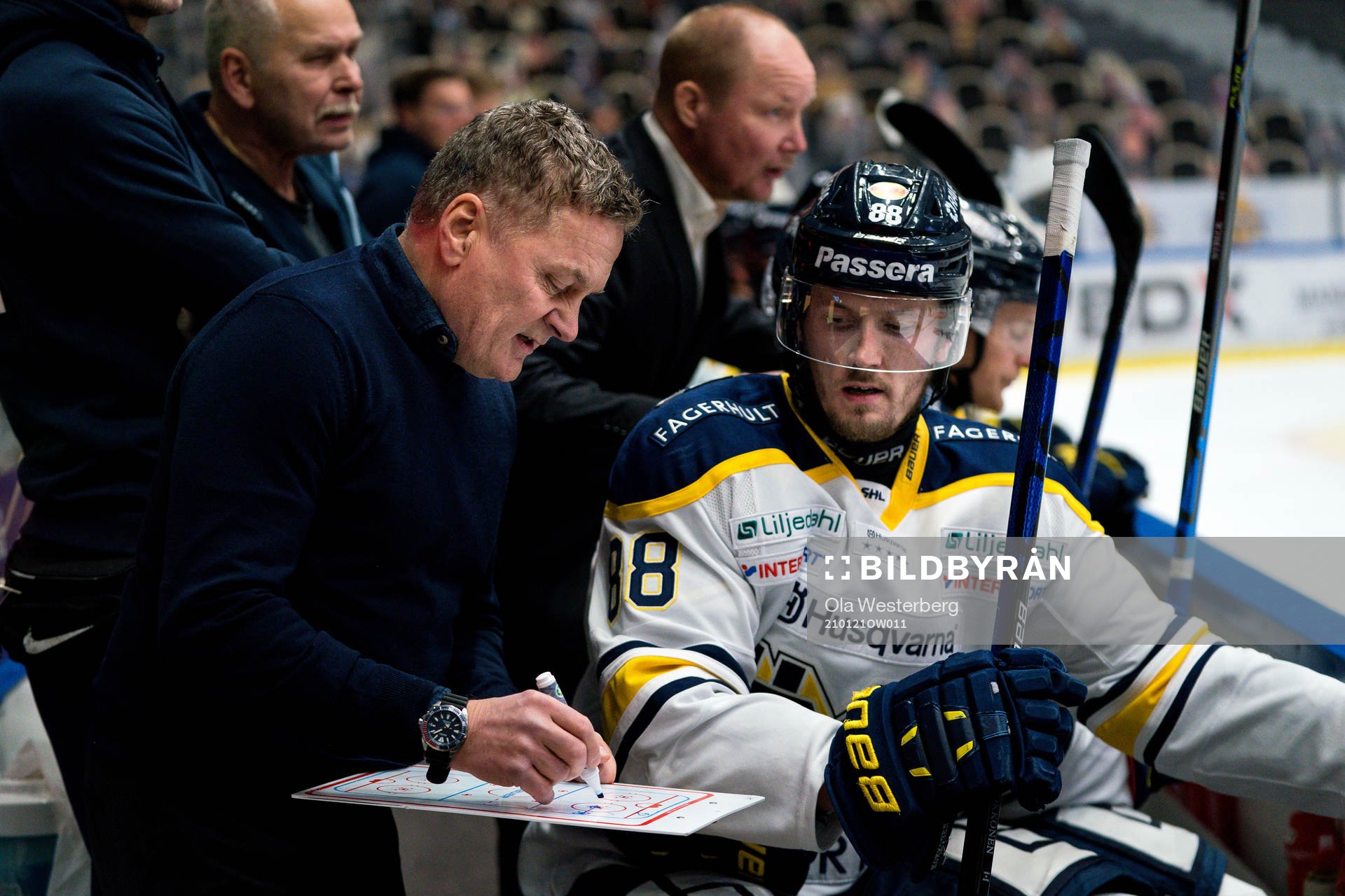 s tränare Stephan ”Lillis” Lundh  och Jesper Kokkonen
