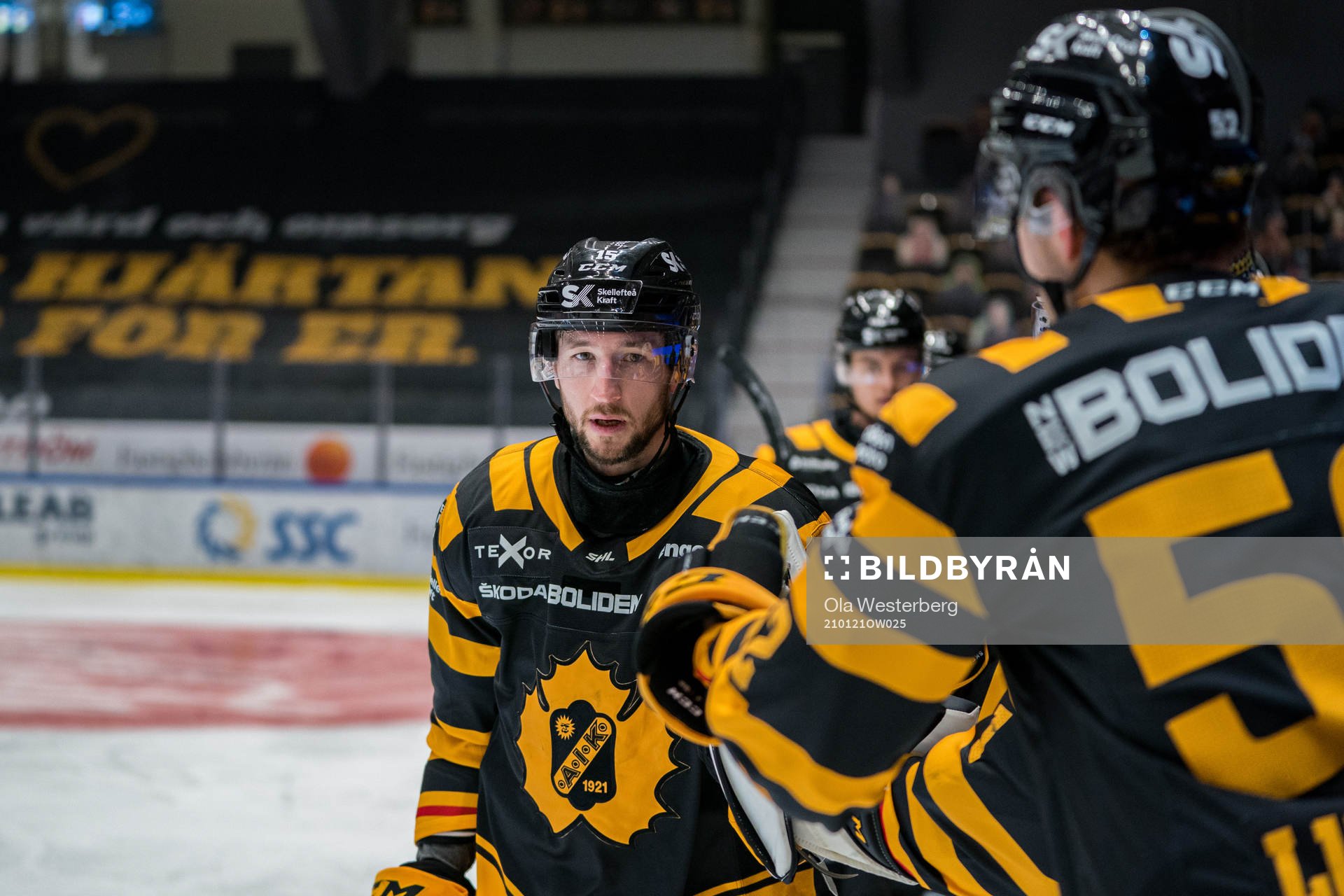 Skellefteås Melker Karlsson jublar